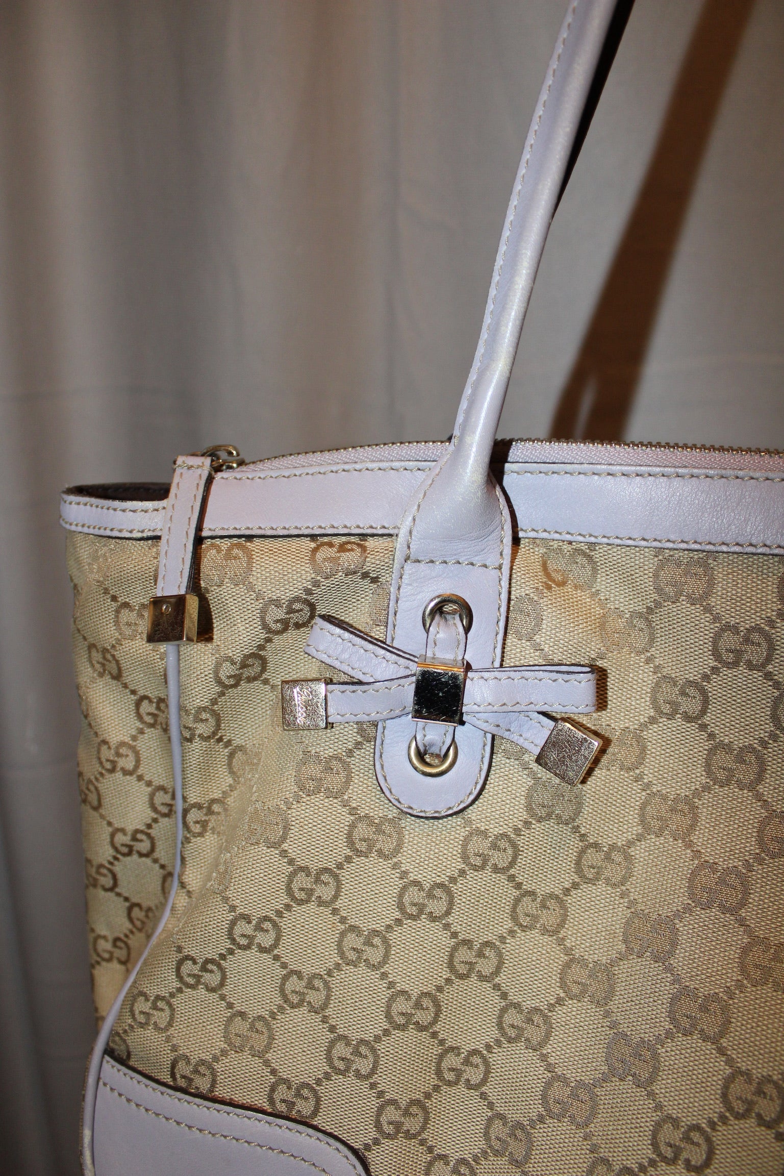 Vintage Gucci Purple Monogram Bag