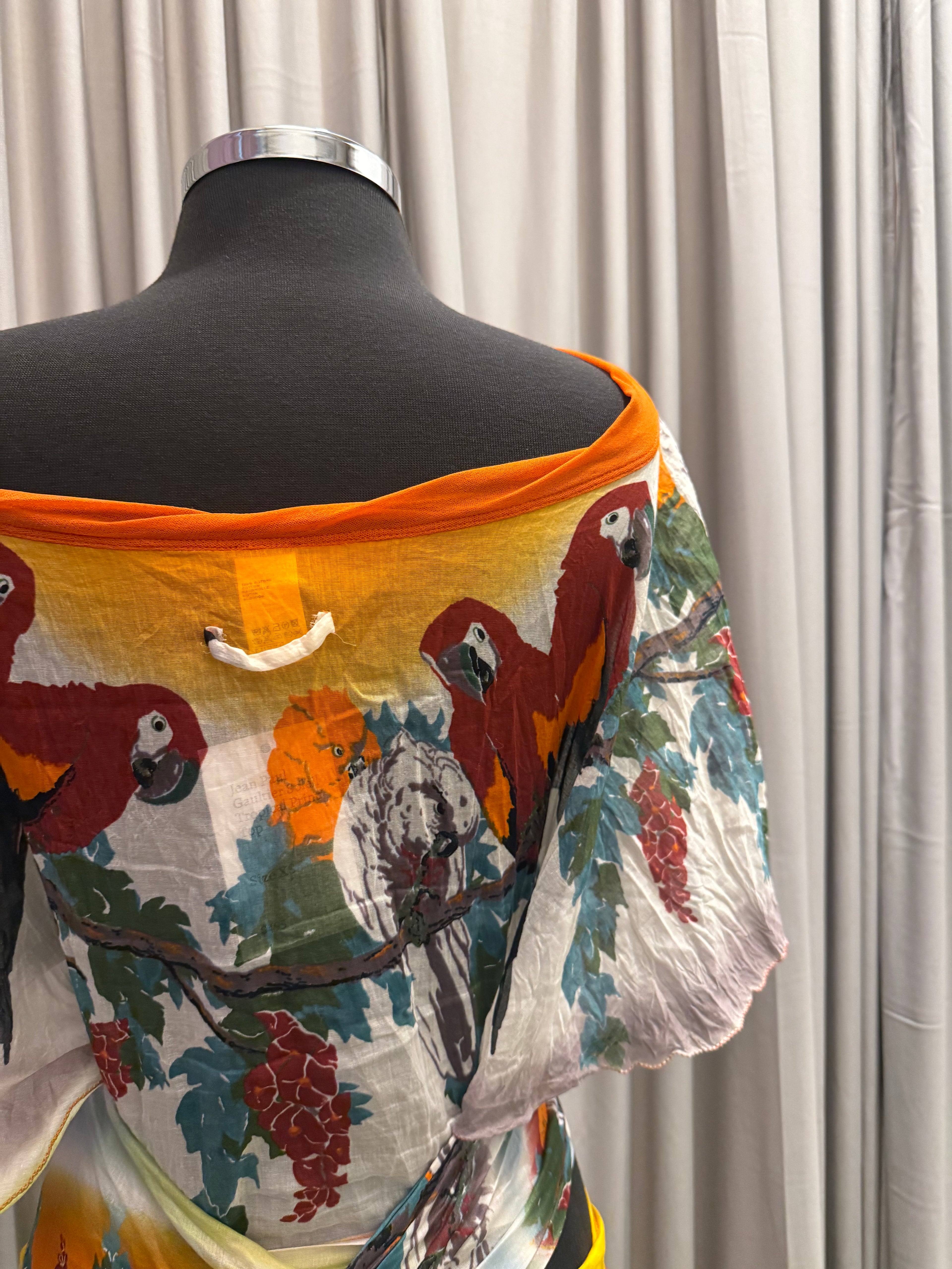 Jean Paul Gaultier Soleil Tropical Print Top