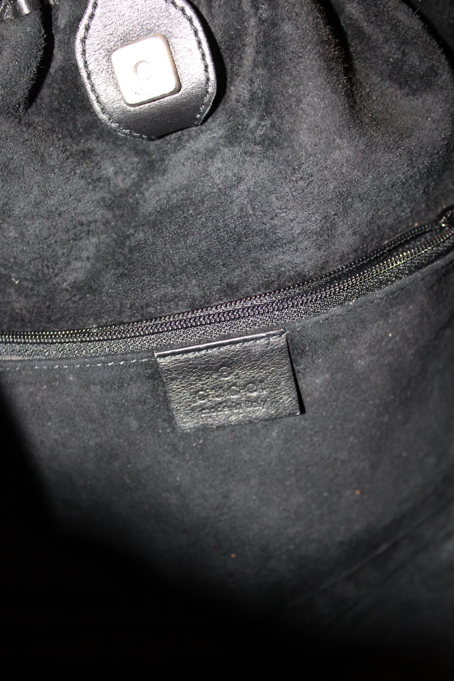 Tom Ford Era Gucci Black Leather Hand Bag