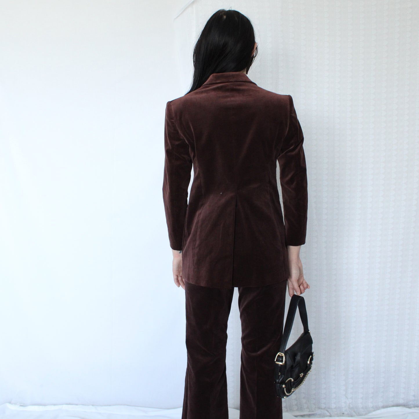 Gucci  Burgundy Velvet Suit Set