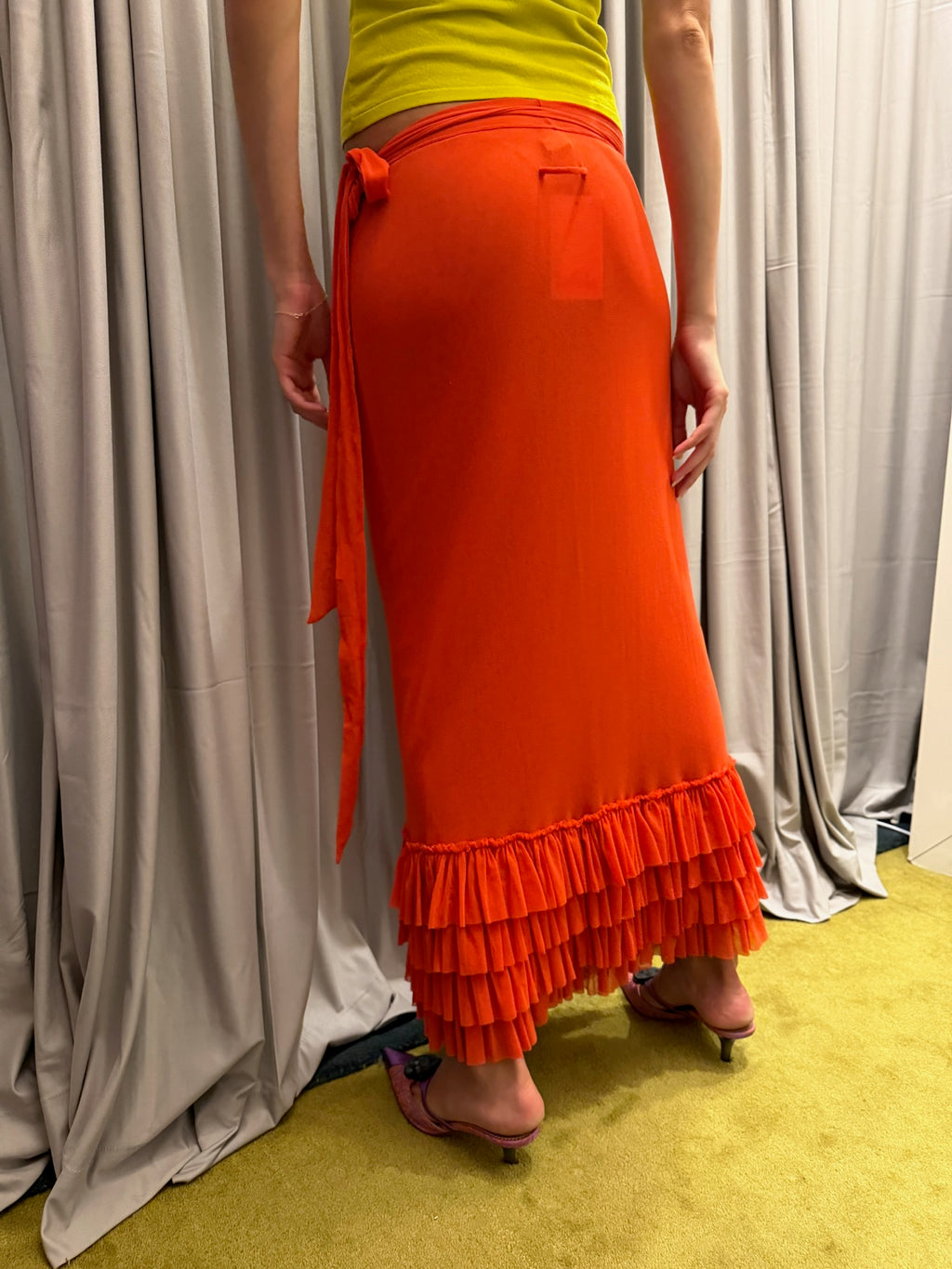 Jean Paul Gaultier Mesh Maxi Skirt