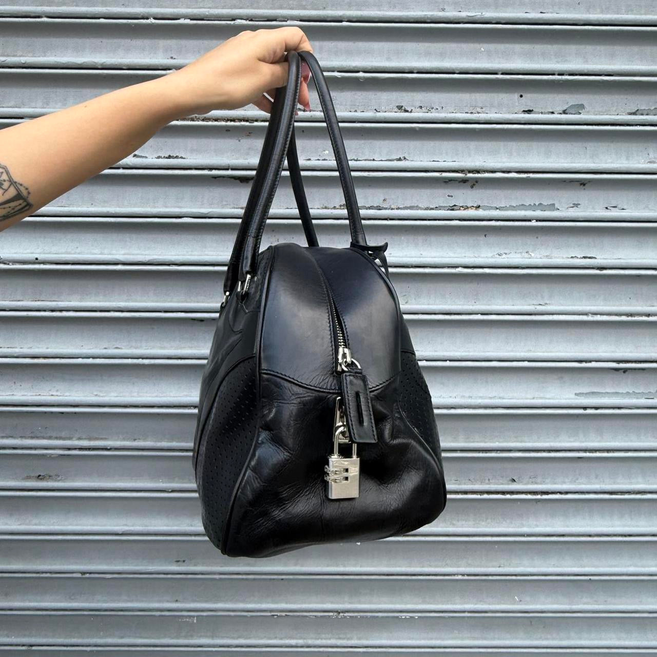 Prada Leather Bowling Bag