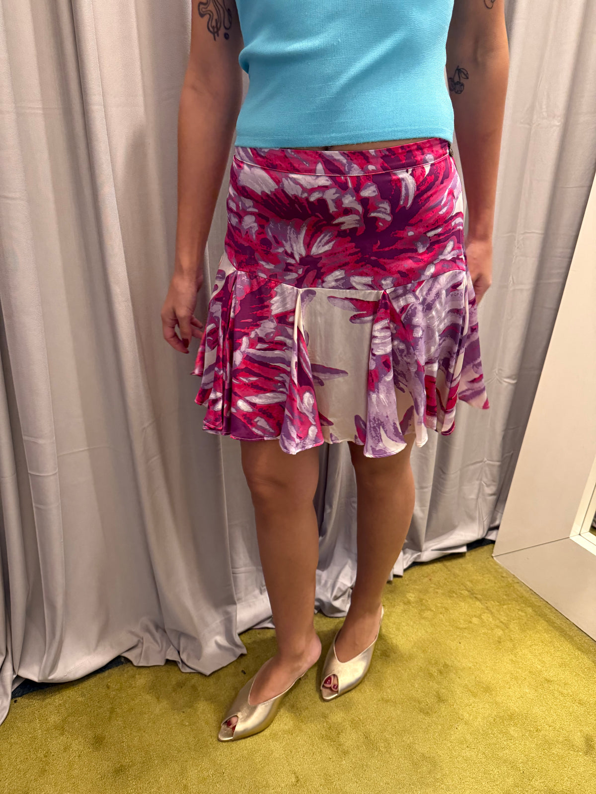 Just Cavalli Silk Skirt