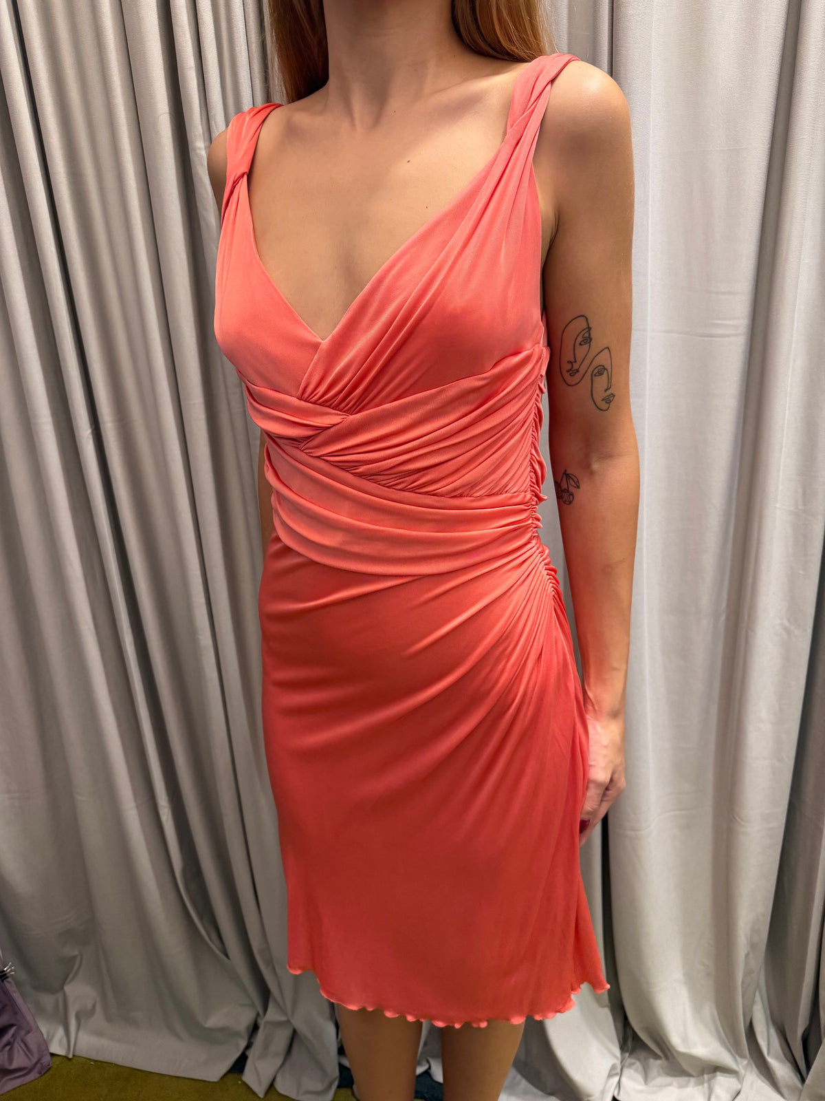 Versace Coral Pink Dress