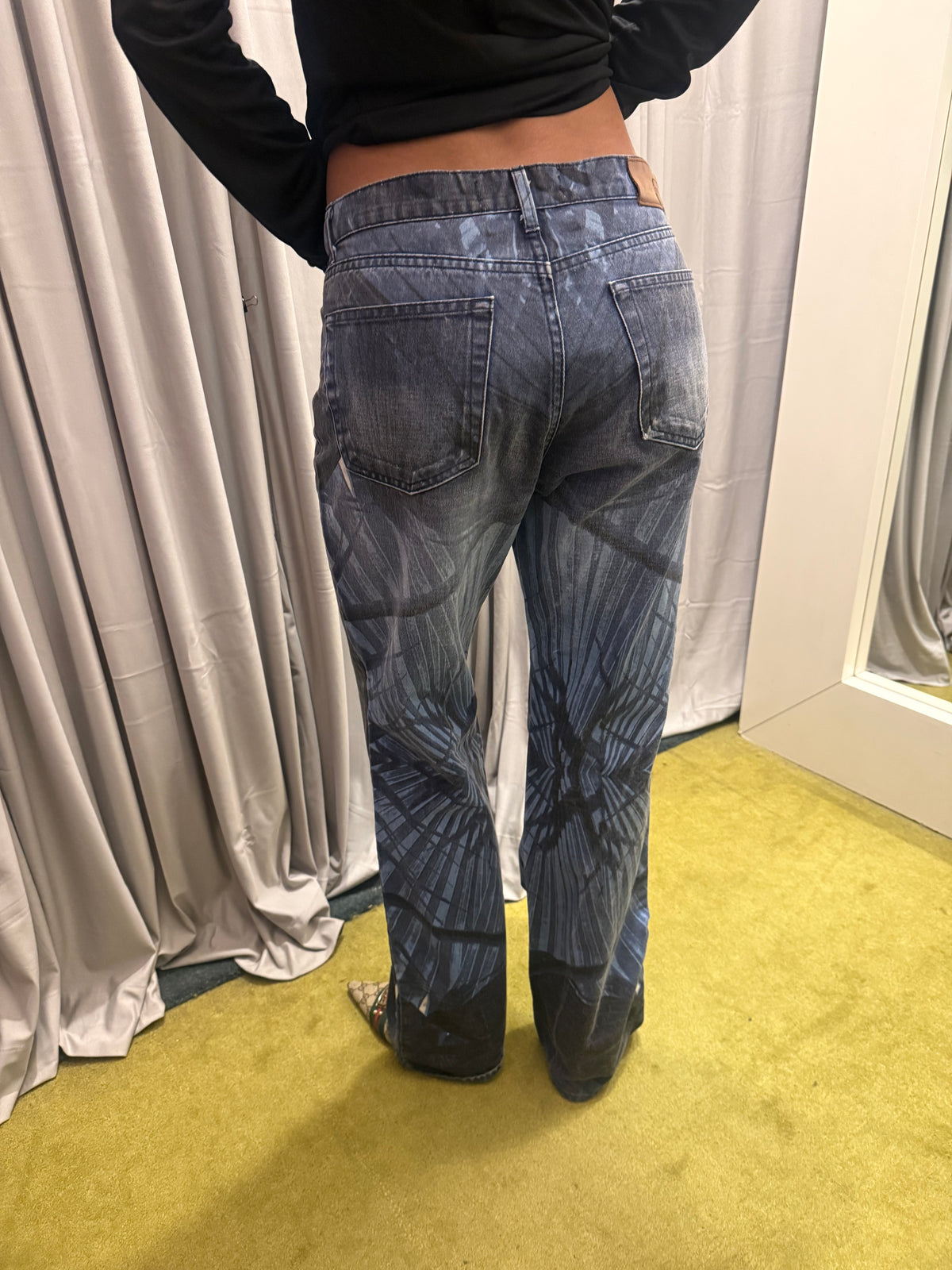 Just Cavalli Blue Leaf Jeans