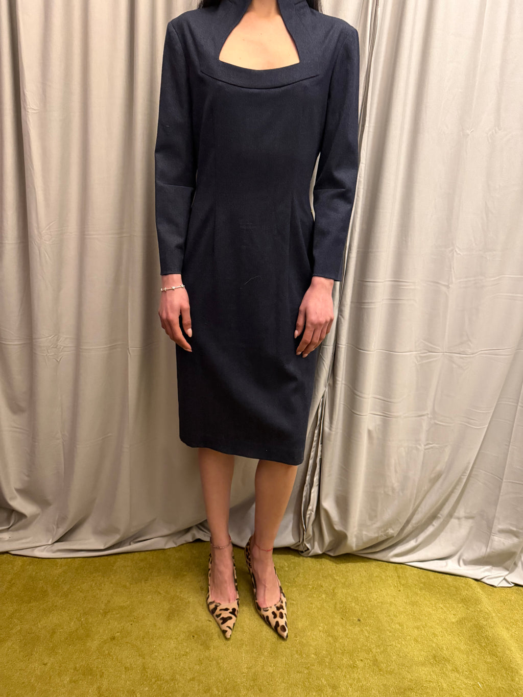 Alexander Mcqueen Maxi Wool Dress