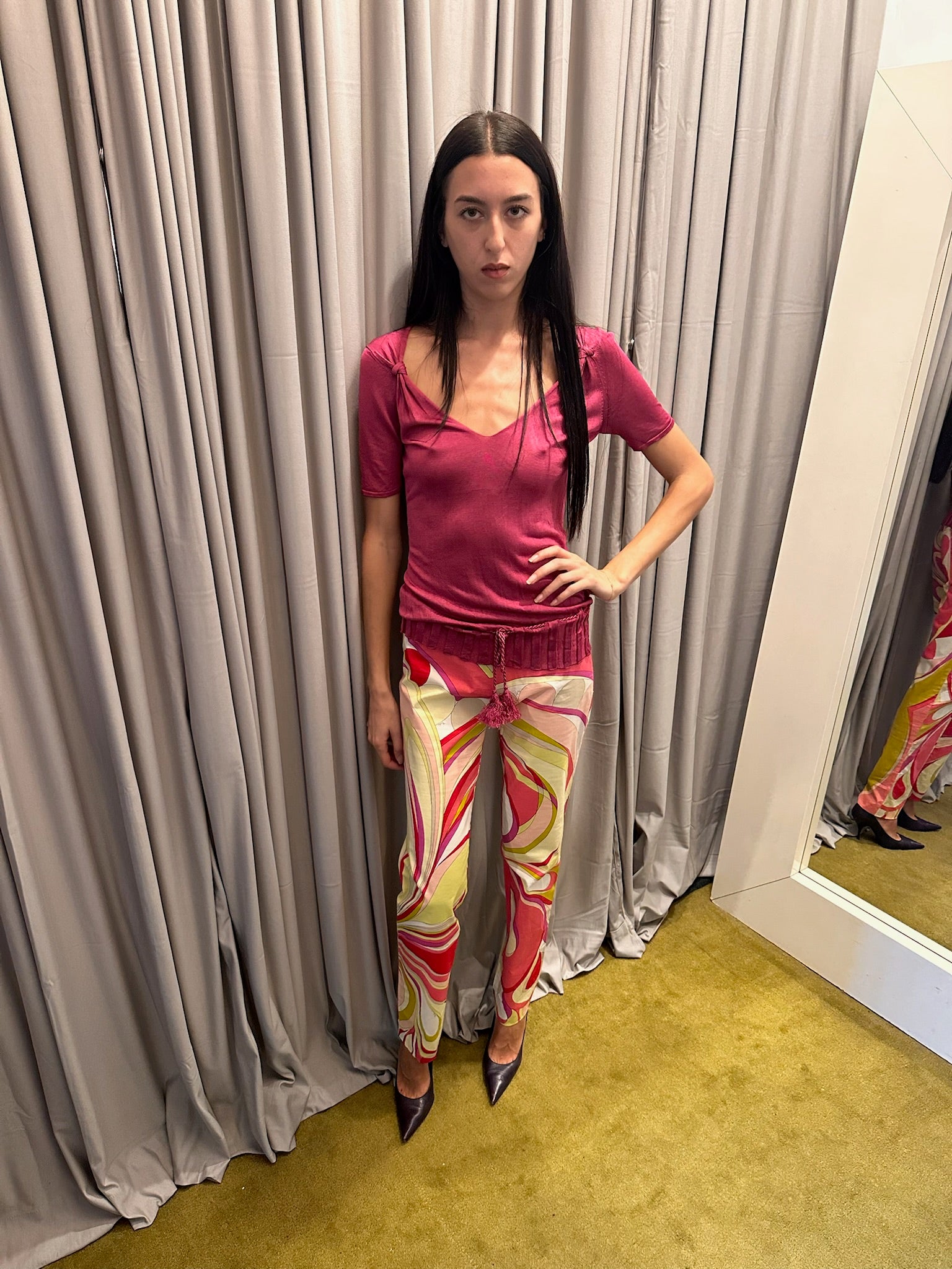Gucci Pink Knit Top