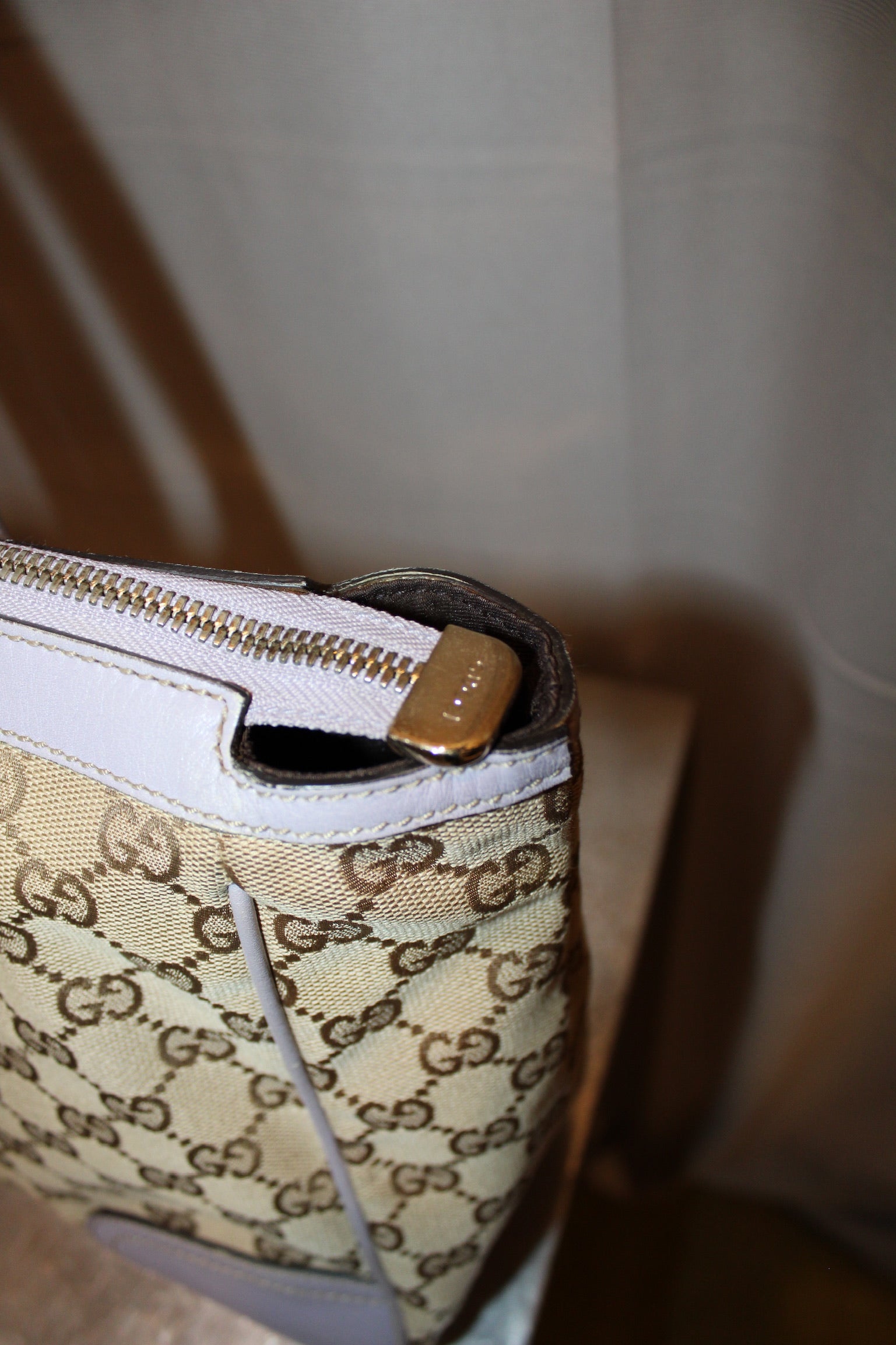 Vintage Gucci Purple Monogram Bag