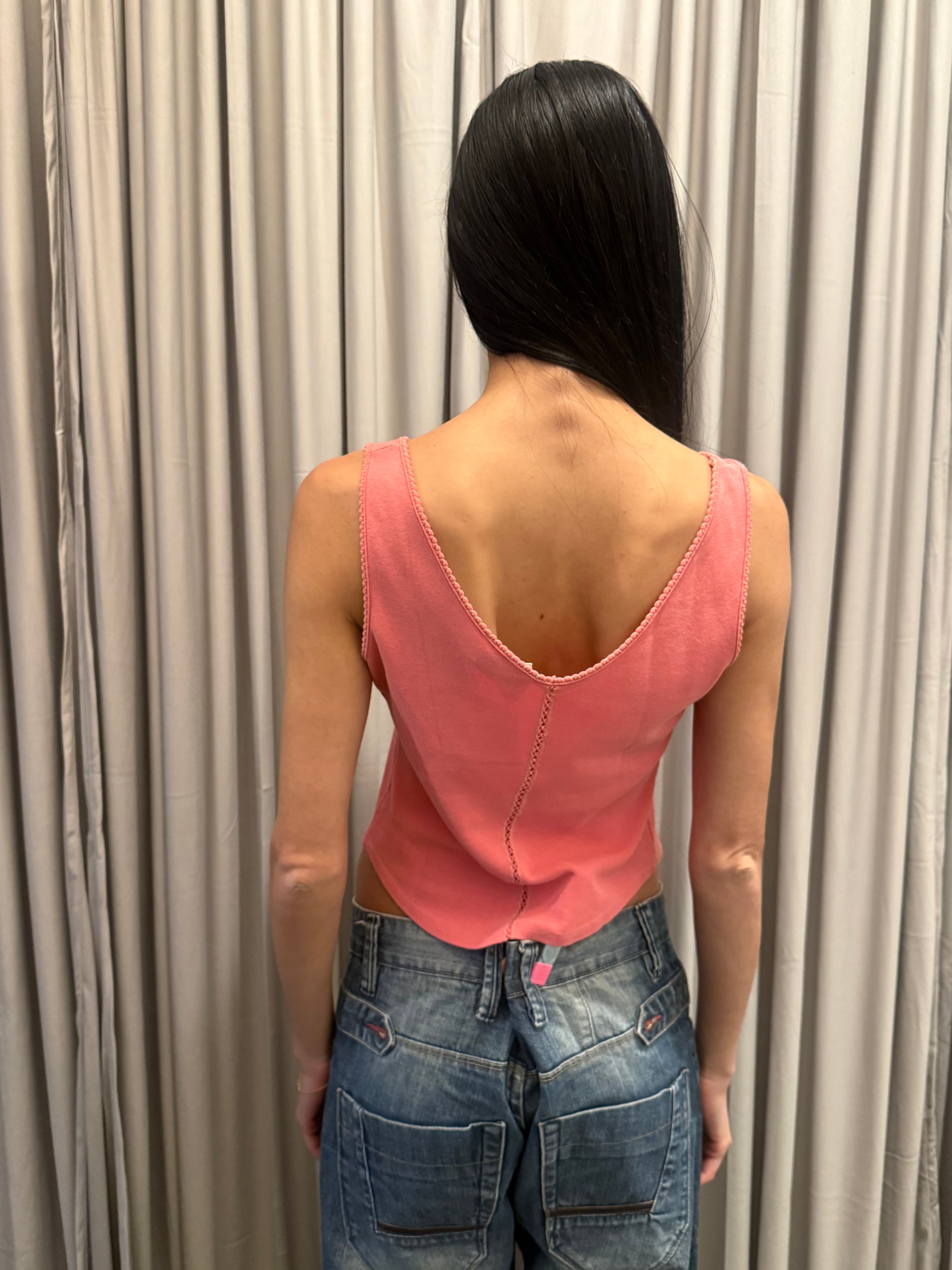 Blumarine Detailed Pink Top