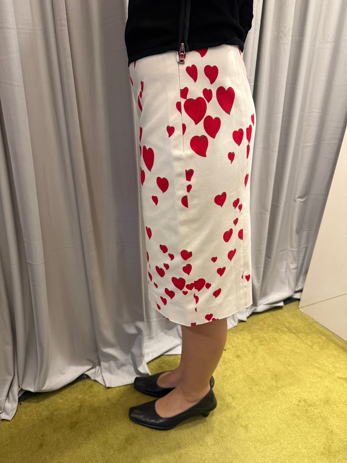 Moschino Heart Print Skirt
