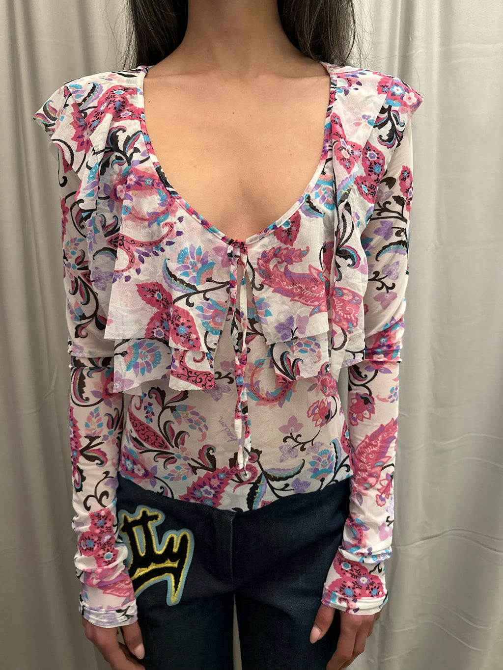 Roberto Cavalli Freedom Mesh Top