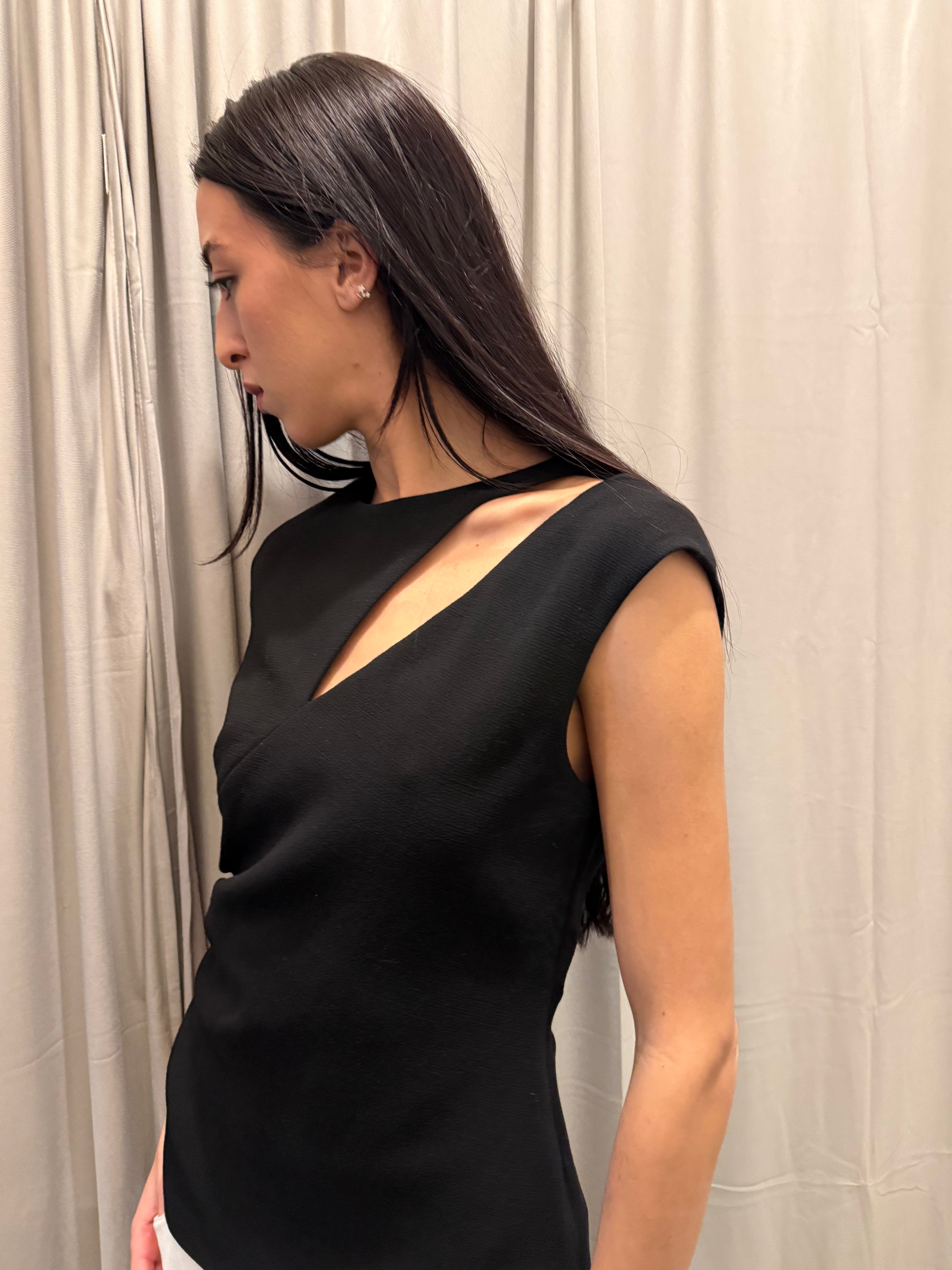 Emilio Pucci Black Wool Top