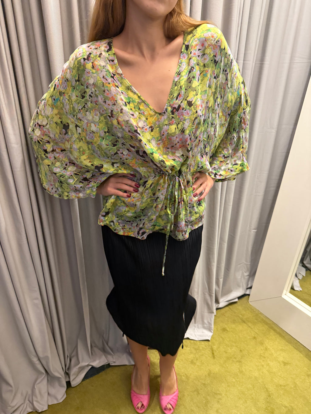 Roberto Cavalli Silk Flowy Top