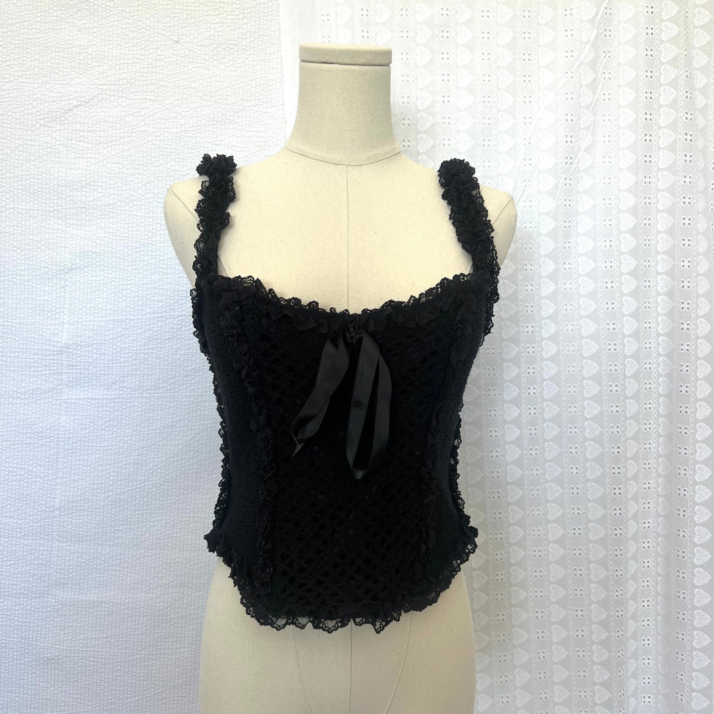 Moschino Couture Crochet Corset Top