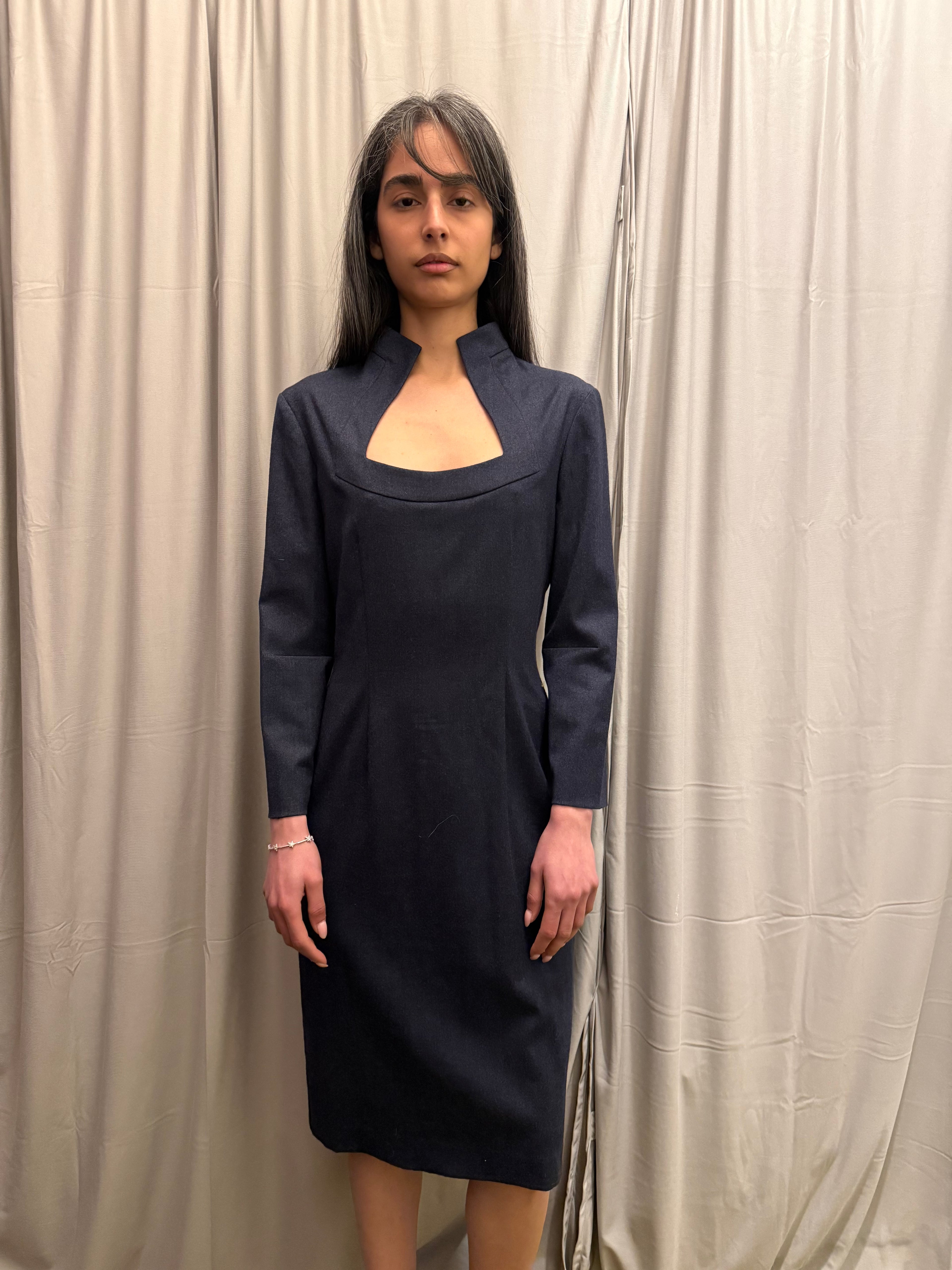Alexander Mcqueen Maxi Wool Dress – lalvintage