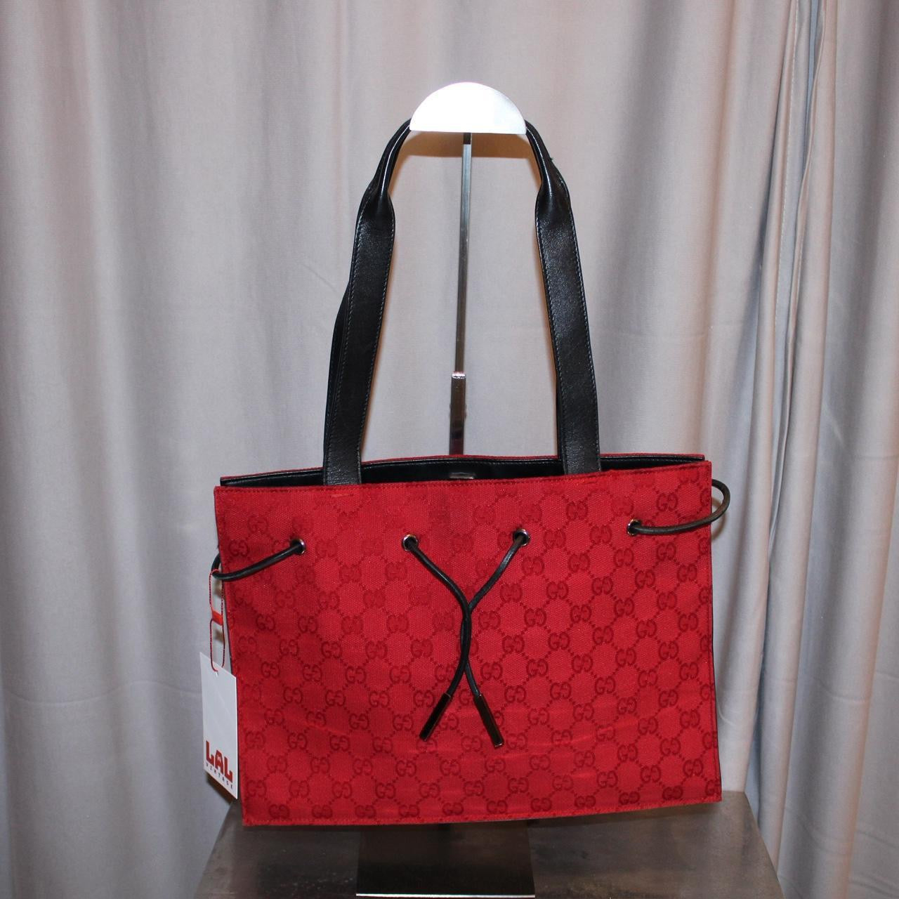 Vintage Gucci Red Monogram Bag