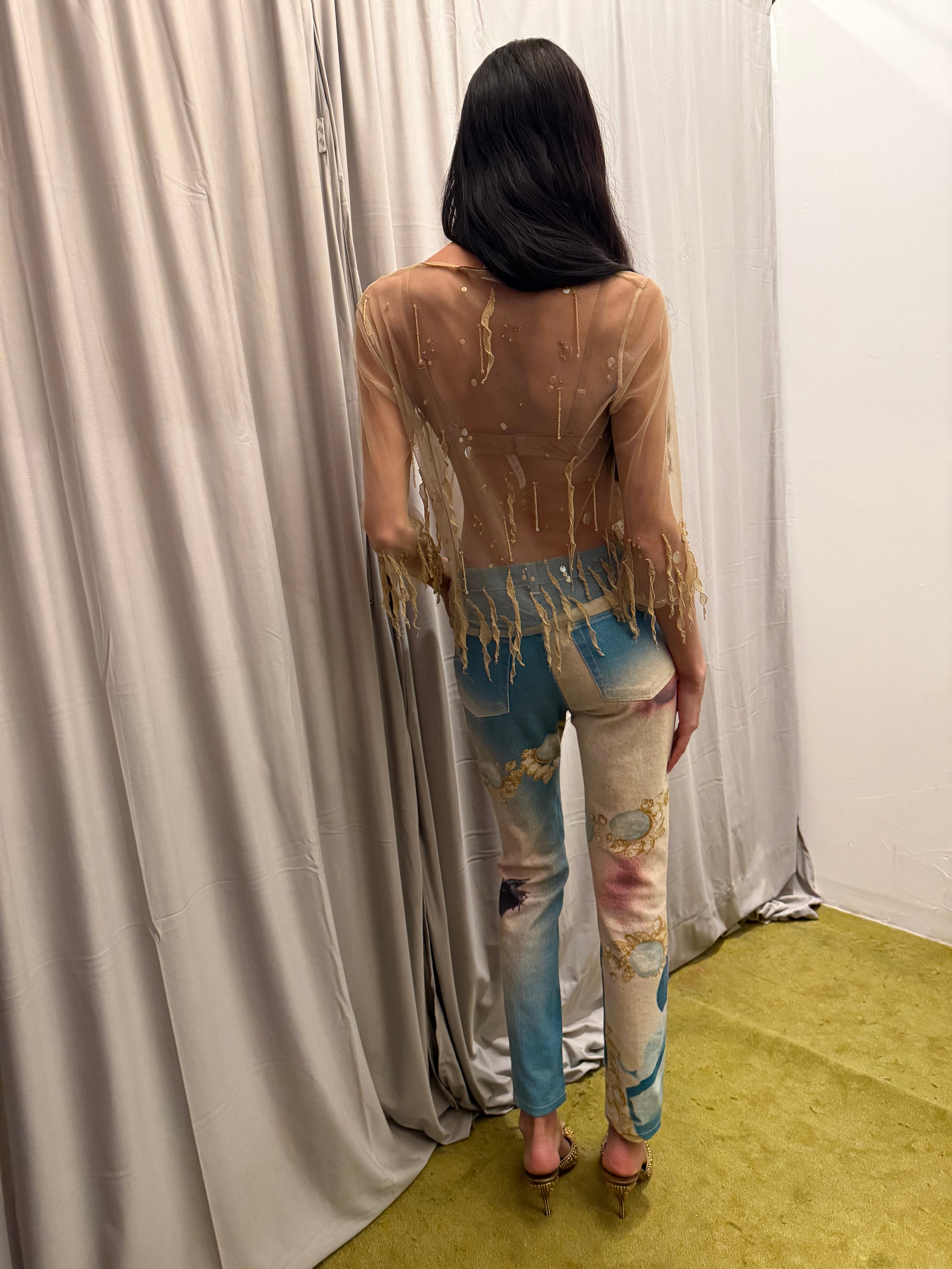 Class Roberto Cavalli Mesh Top