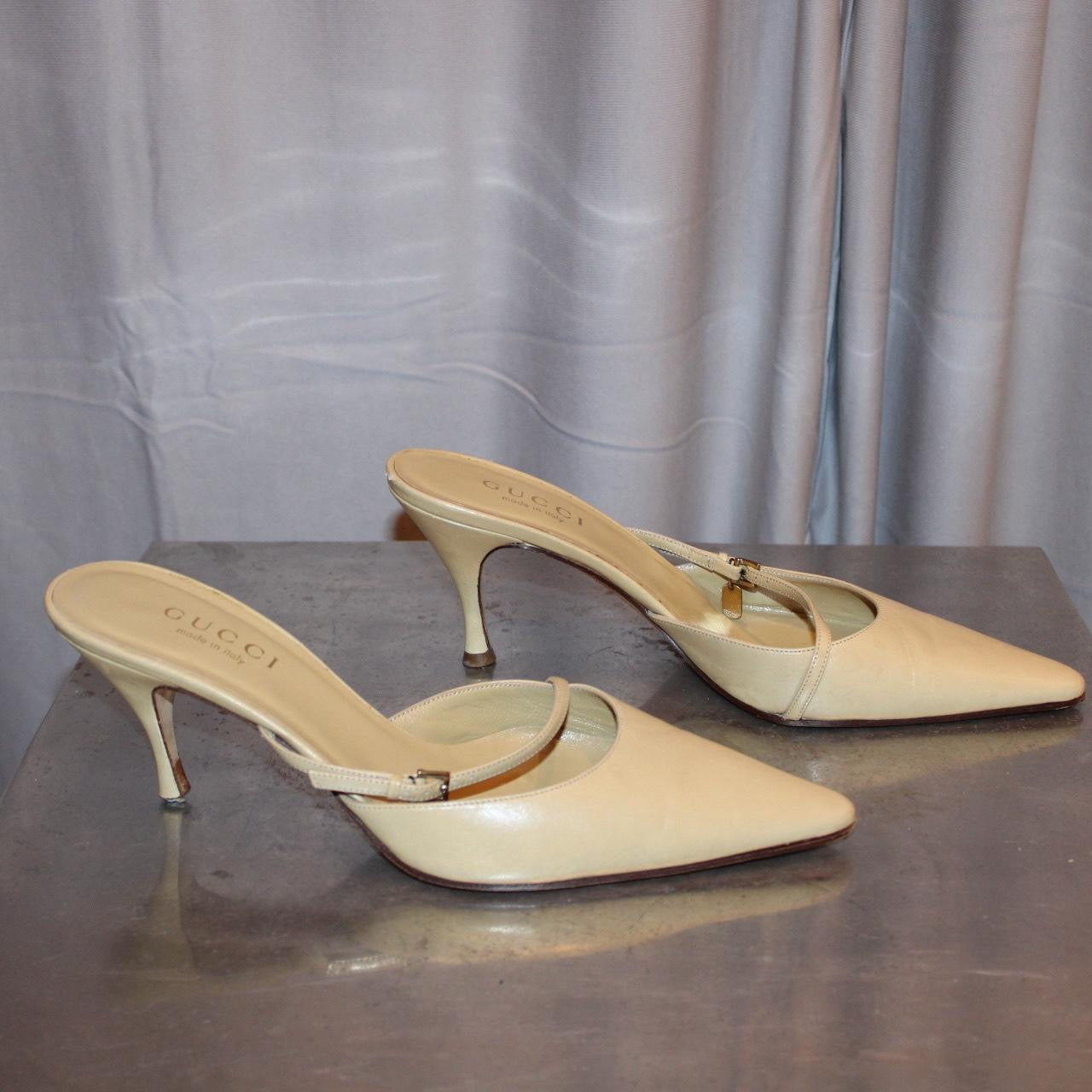 Vintage Gucci Leather Mules