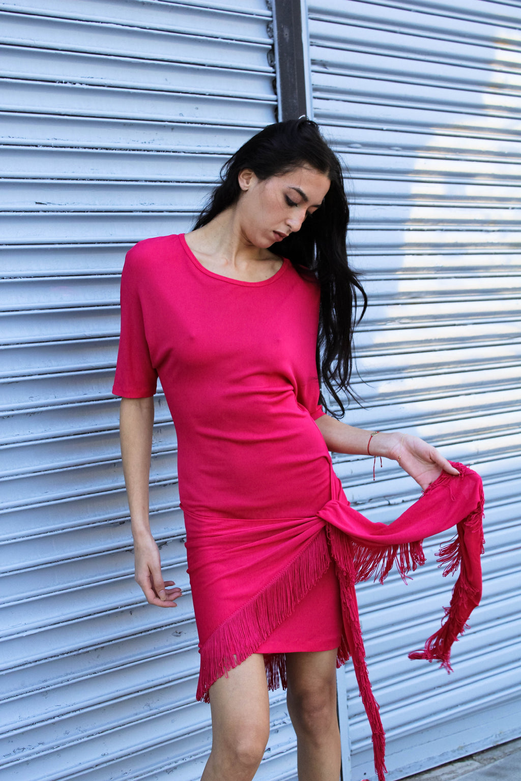 Vintage La Perla Fringe Dress