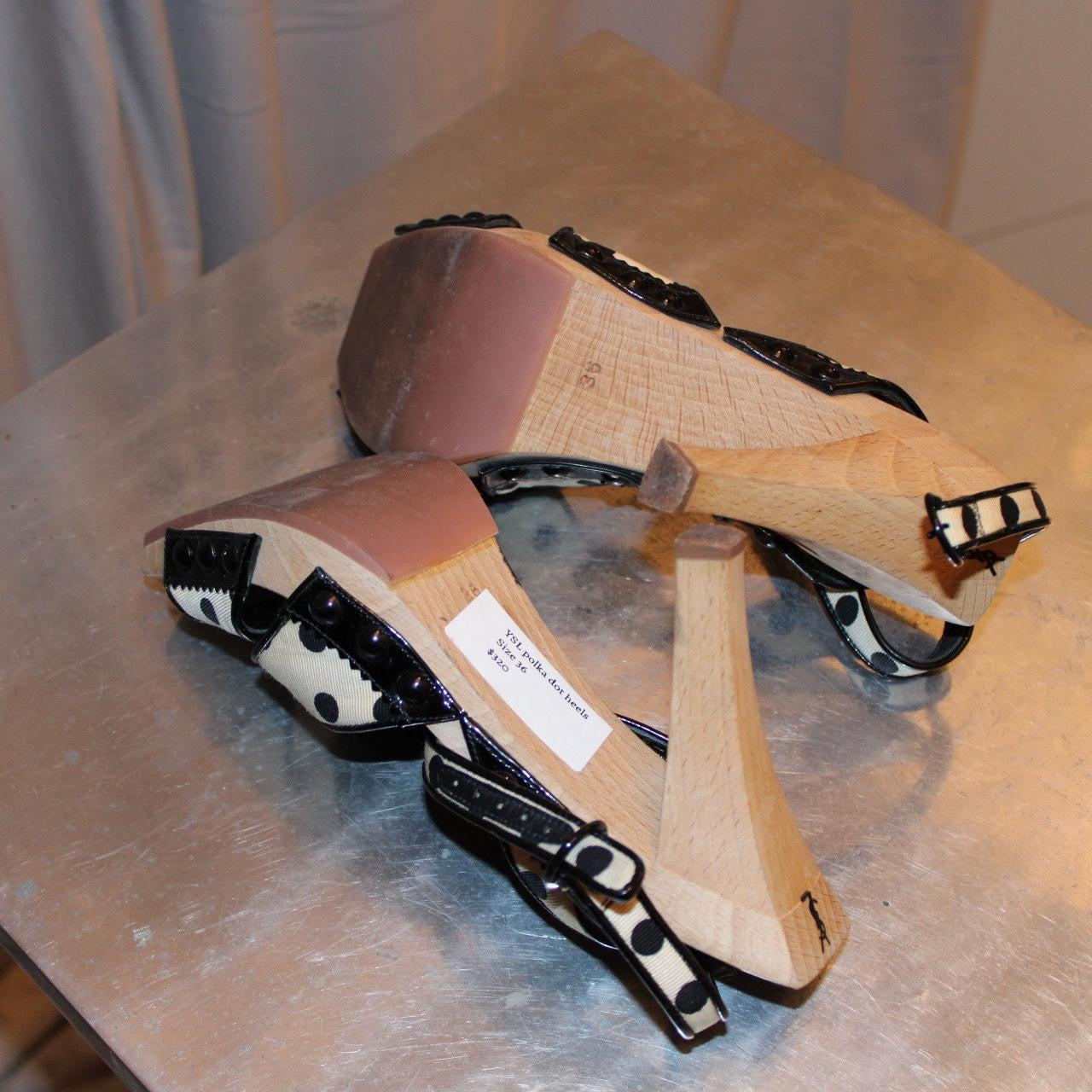 Vintage YSL Polka Dot Heels