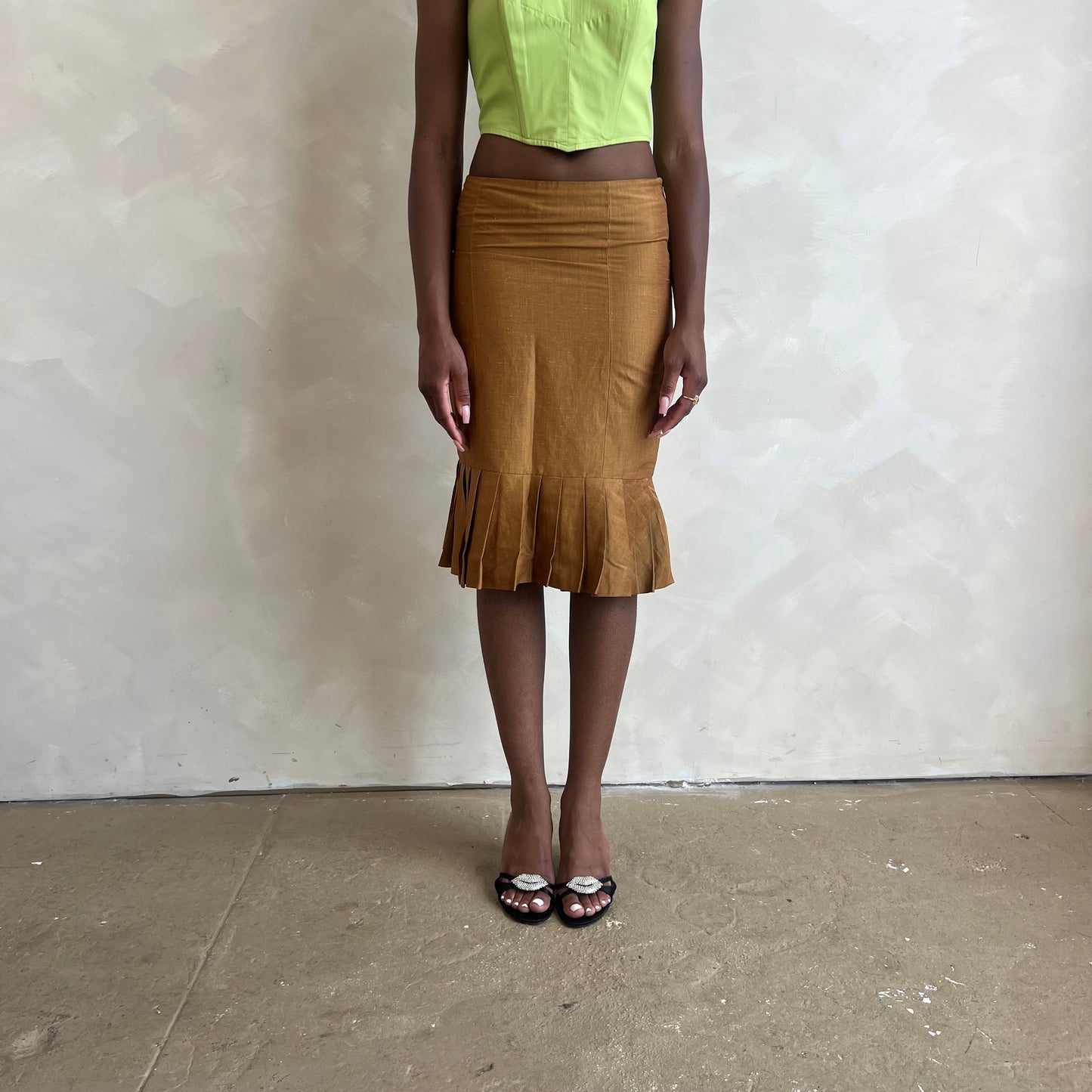 Romeo Gigli Linen Skirt