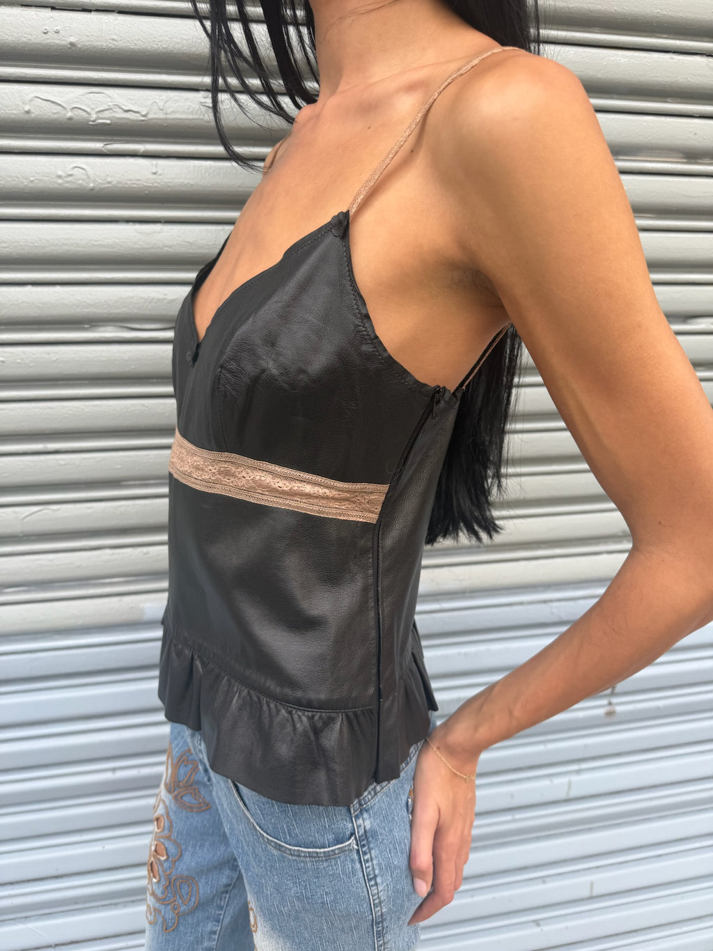 Italian leather top