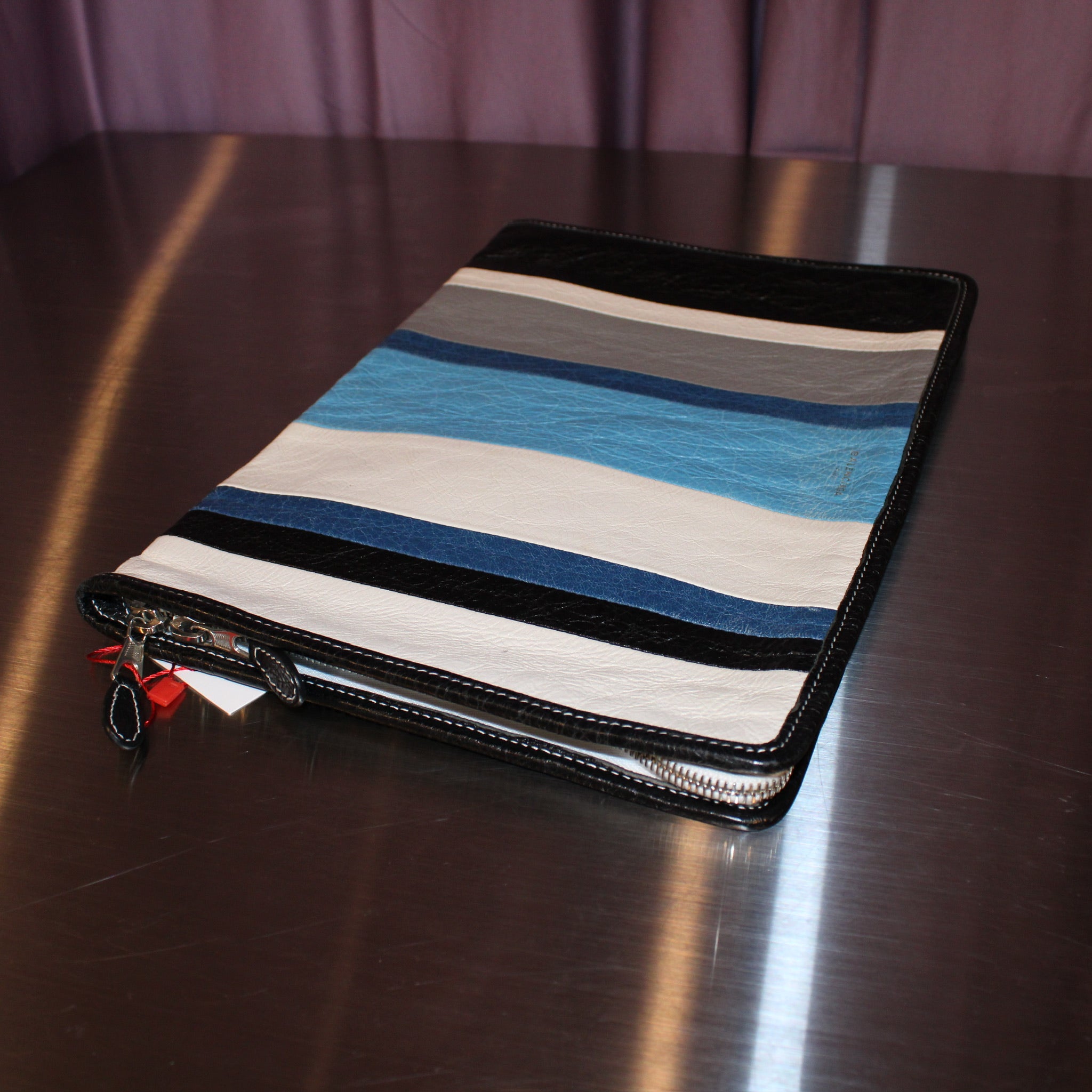 Balenciaga Lambskin Bazar Clutch Bag