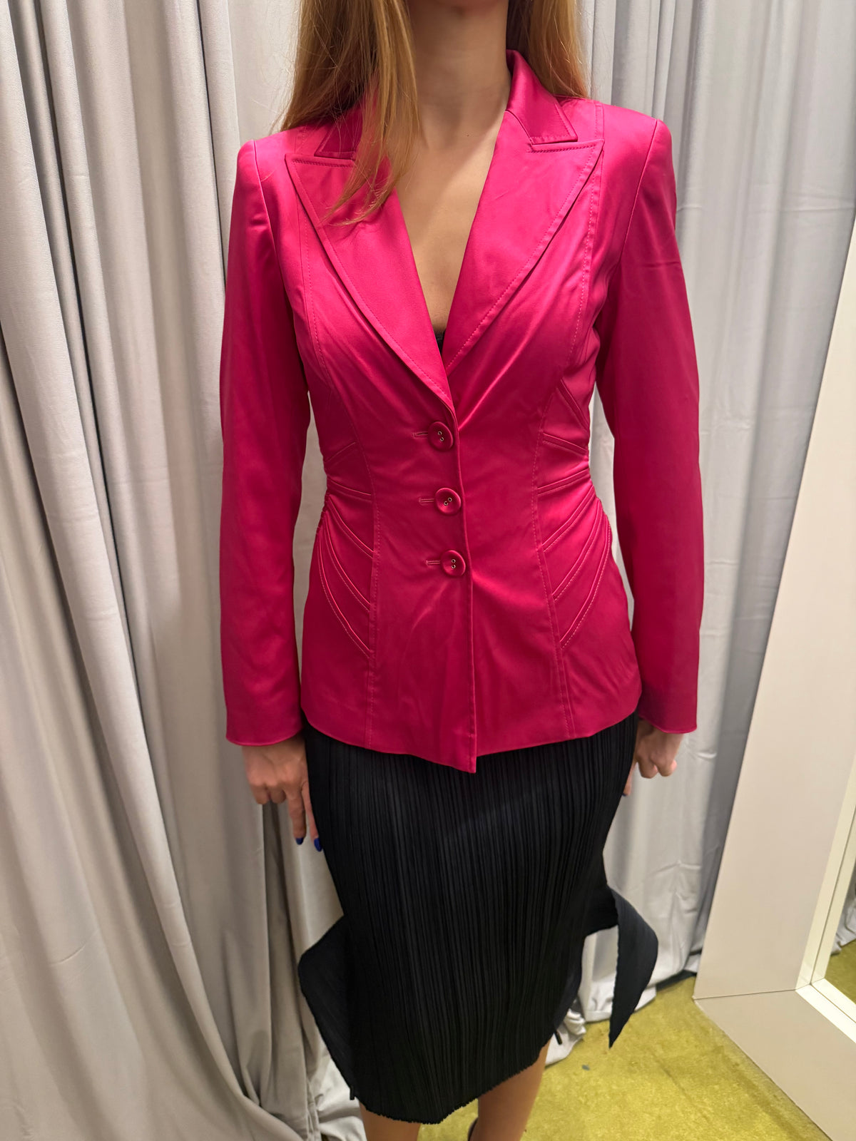 Escada Hot Pink Fitted Blazer