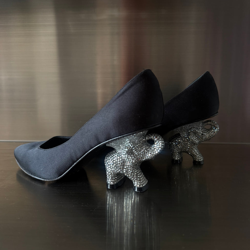 Ramon Tenza Rhinestone Elephant Heel