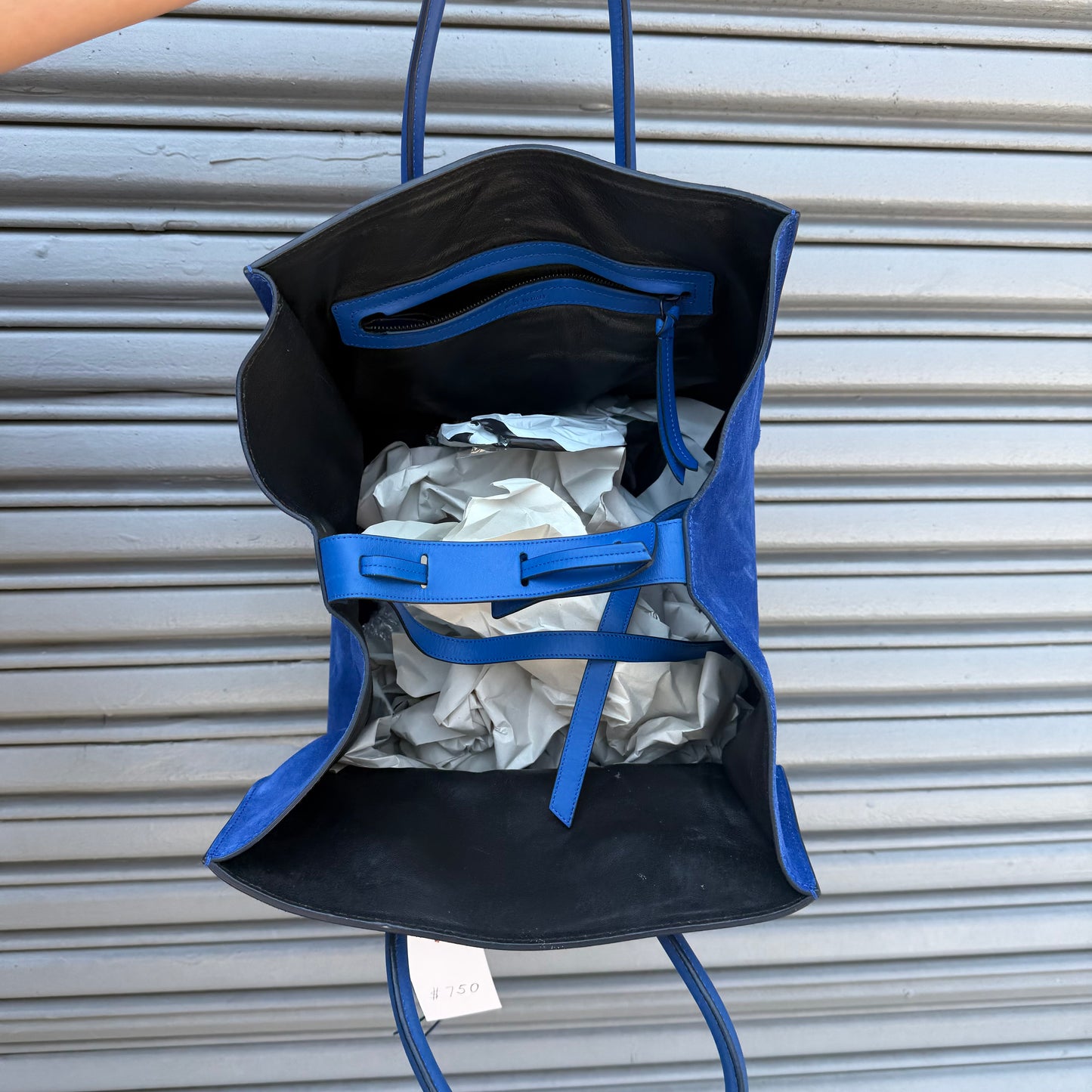 Celine Luggage Phantom Suede Bag