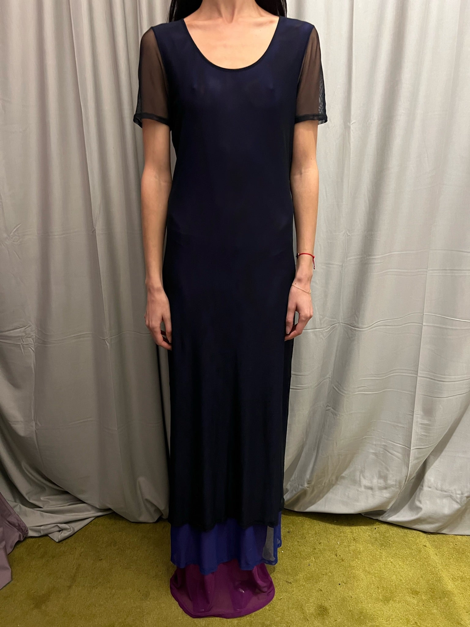 Moschino Jeans Mesh Layered Dress