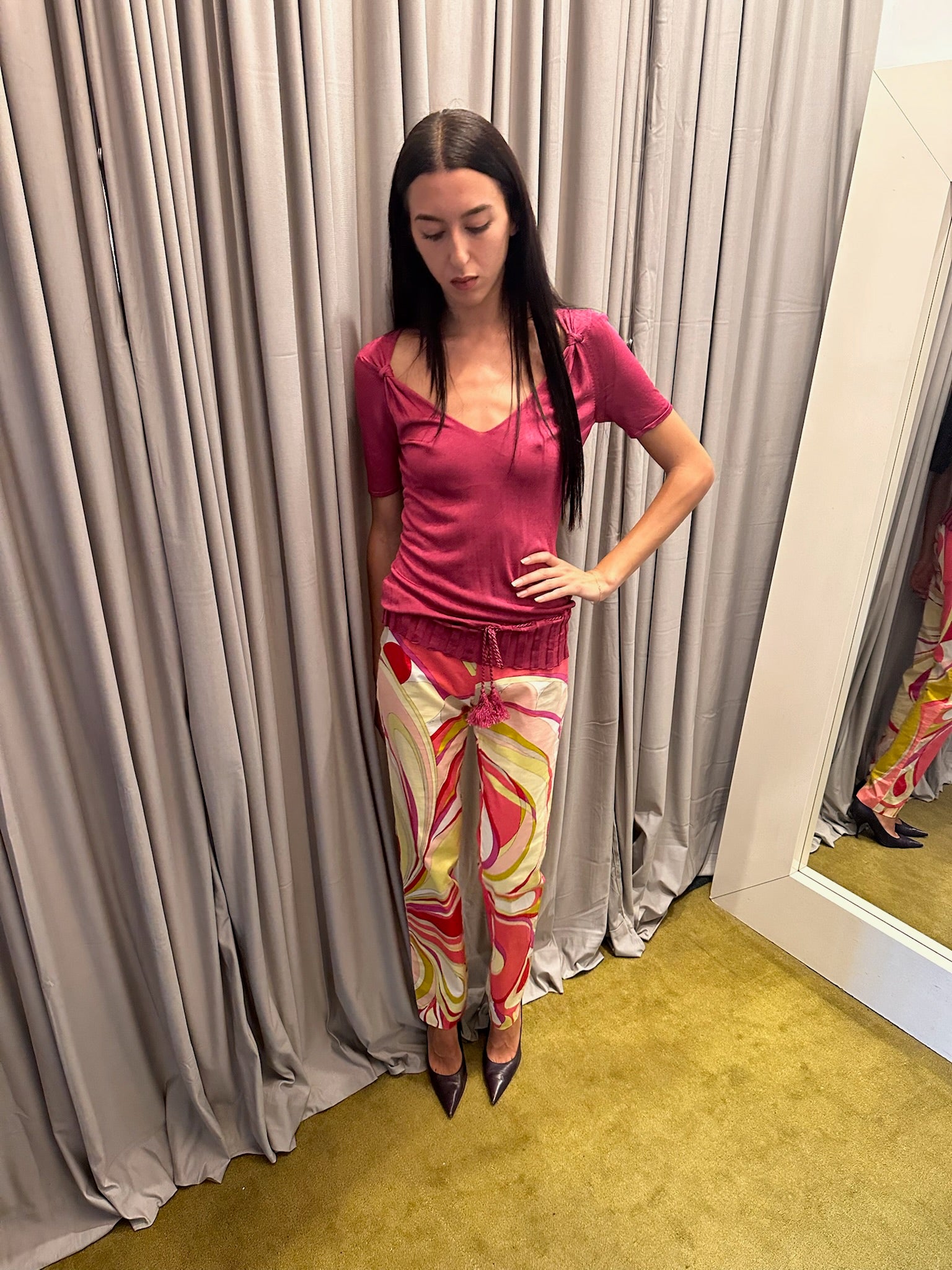 Gucci Pink Knit Top