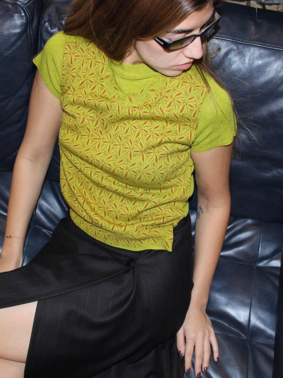 Chanel Brown Wool Skirt