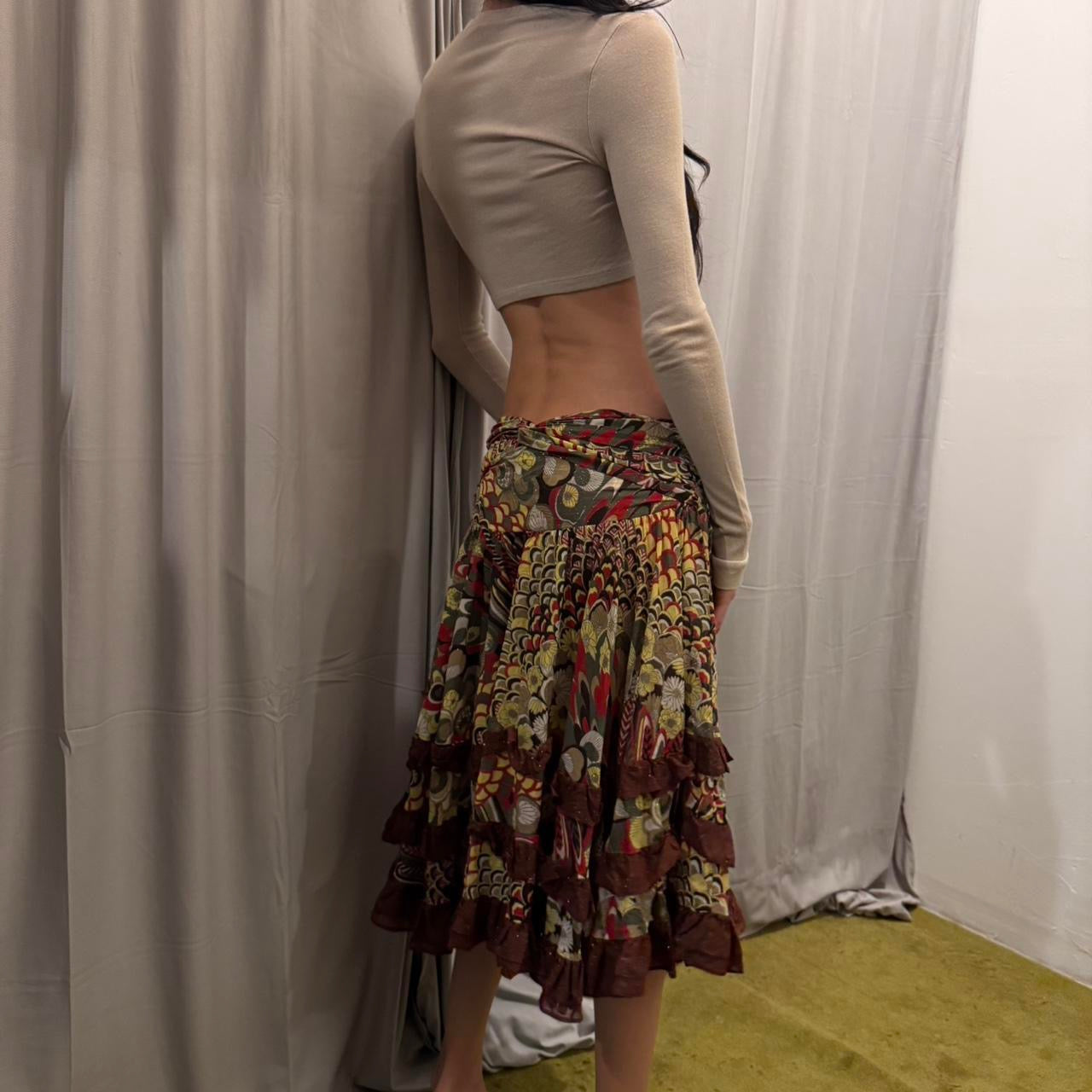 Just Cavalli Silk Skirt