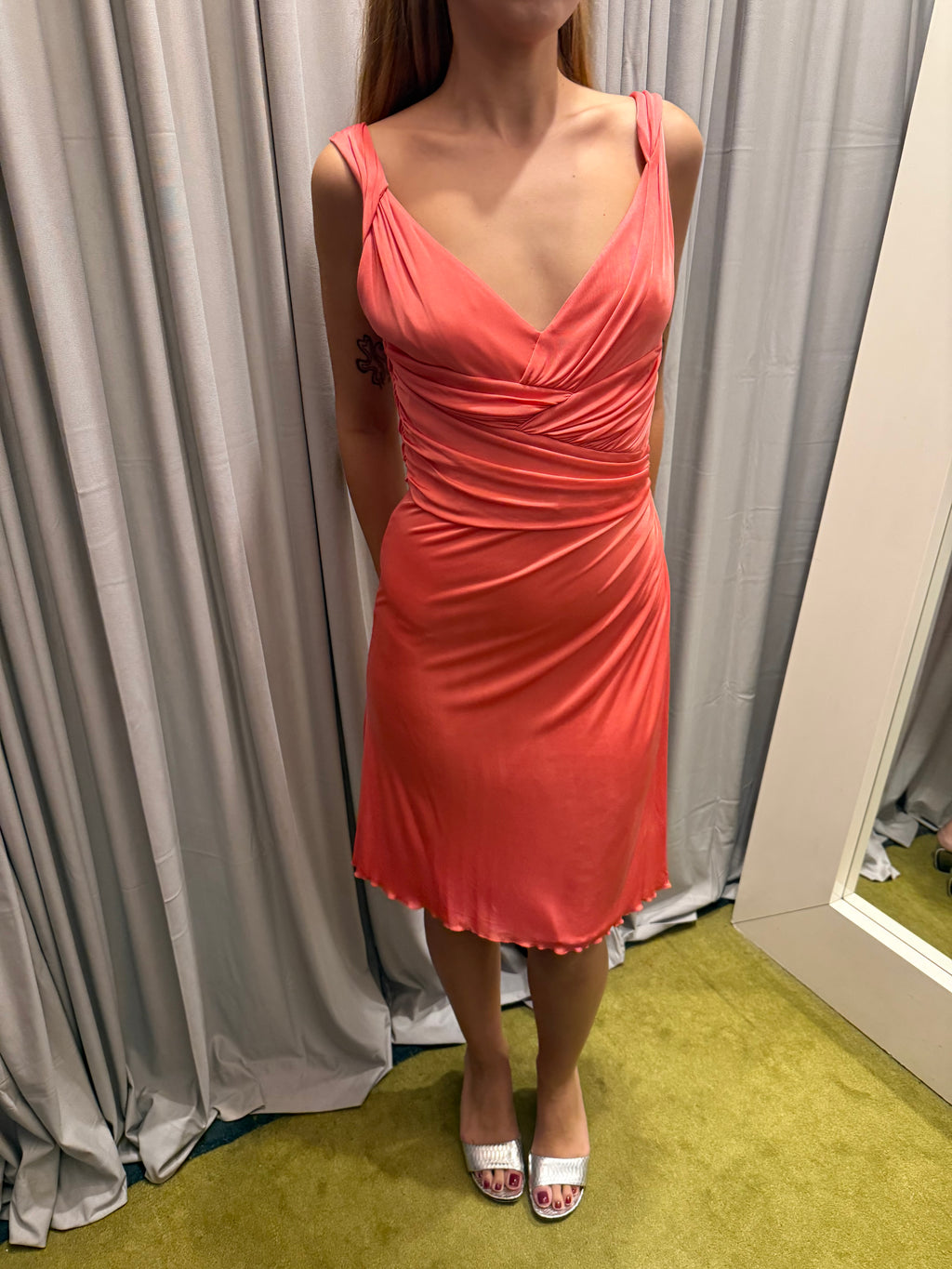 Versace Coral Pink Dress