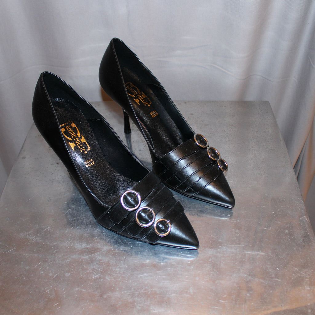 Italian vintage leather heels