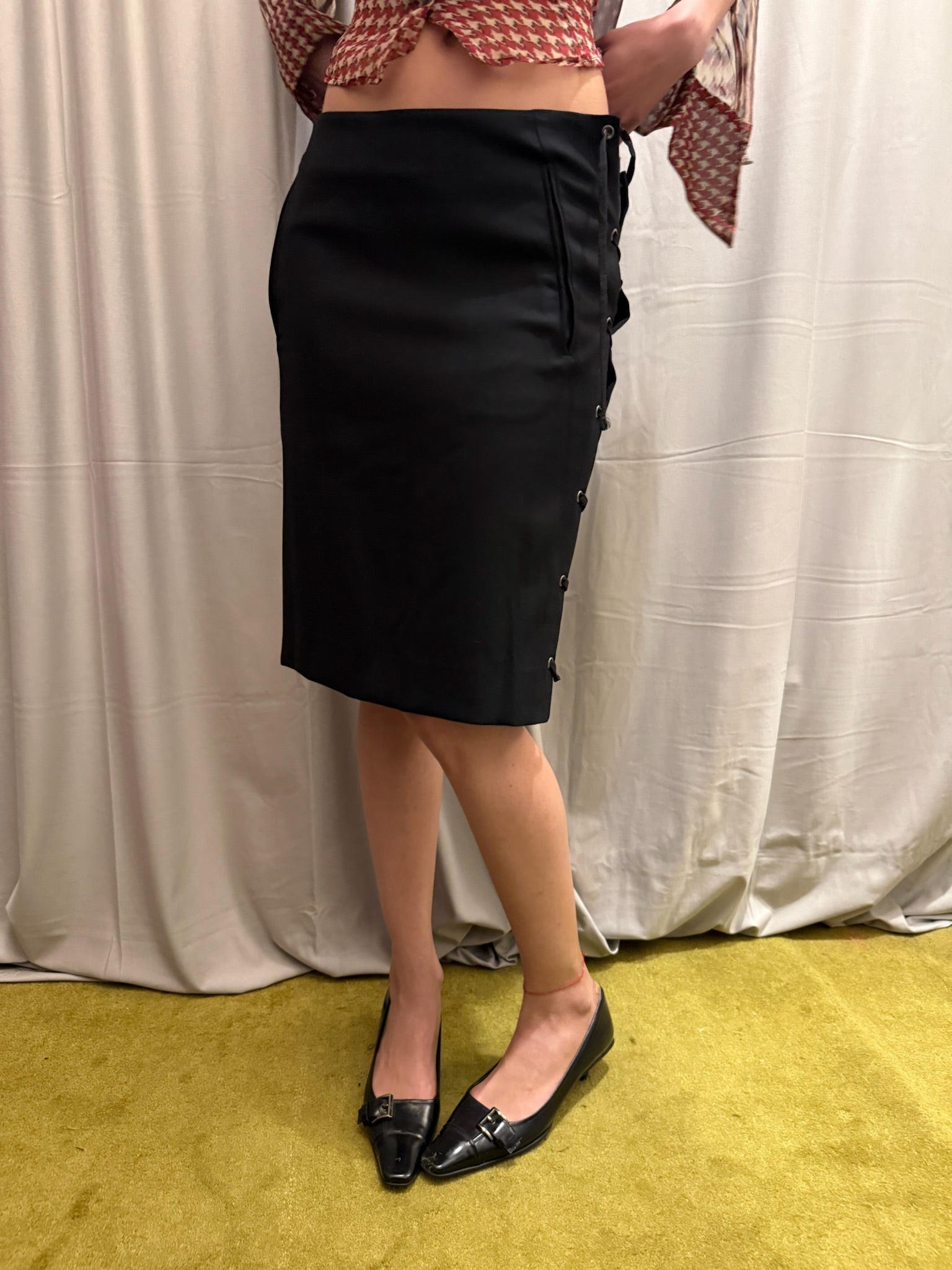 YSL by Tom Ford Era Wool Skirt