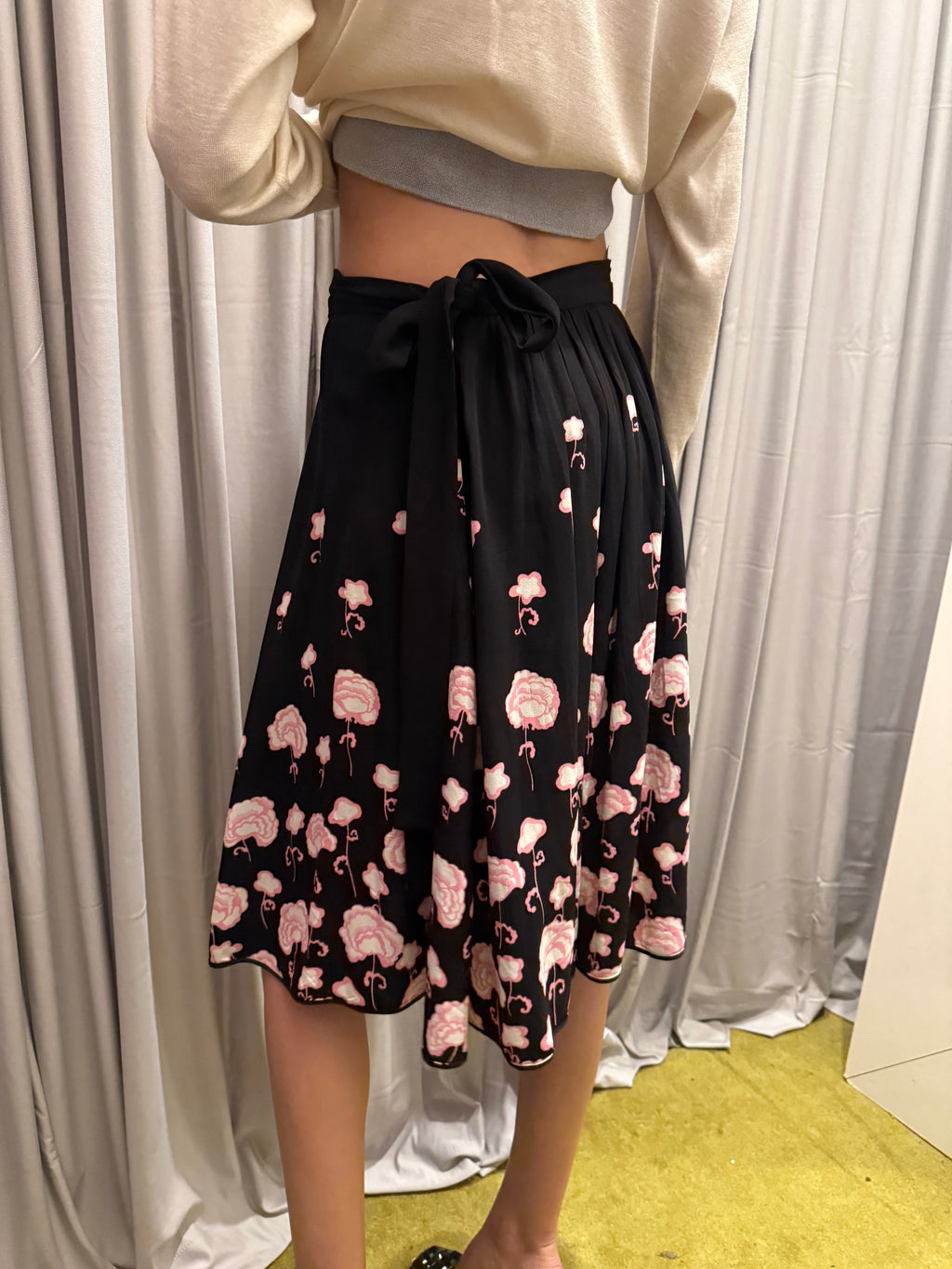 Prada 2014 Floral Skirt