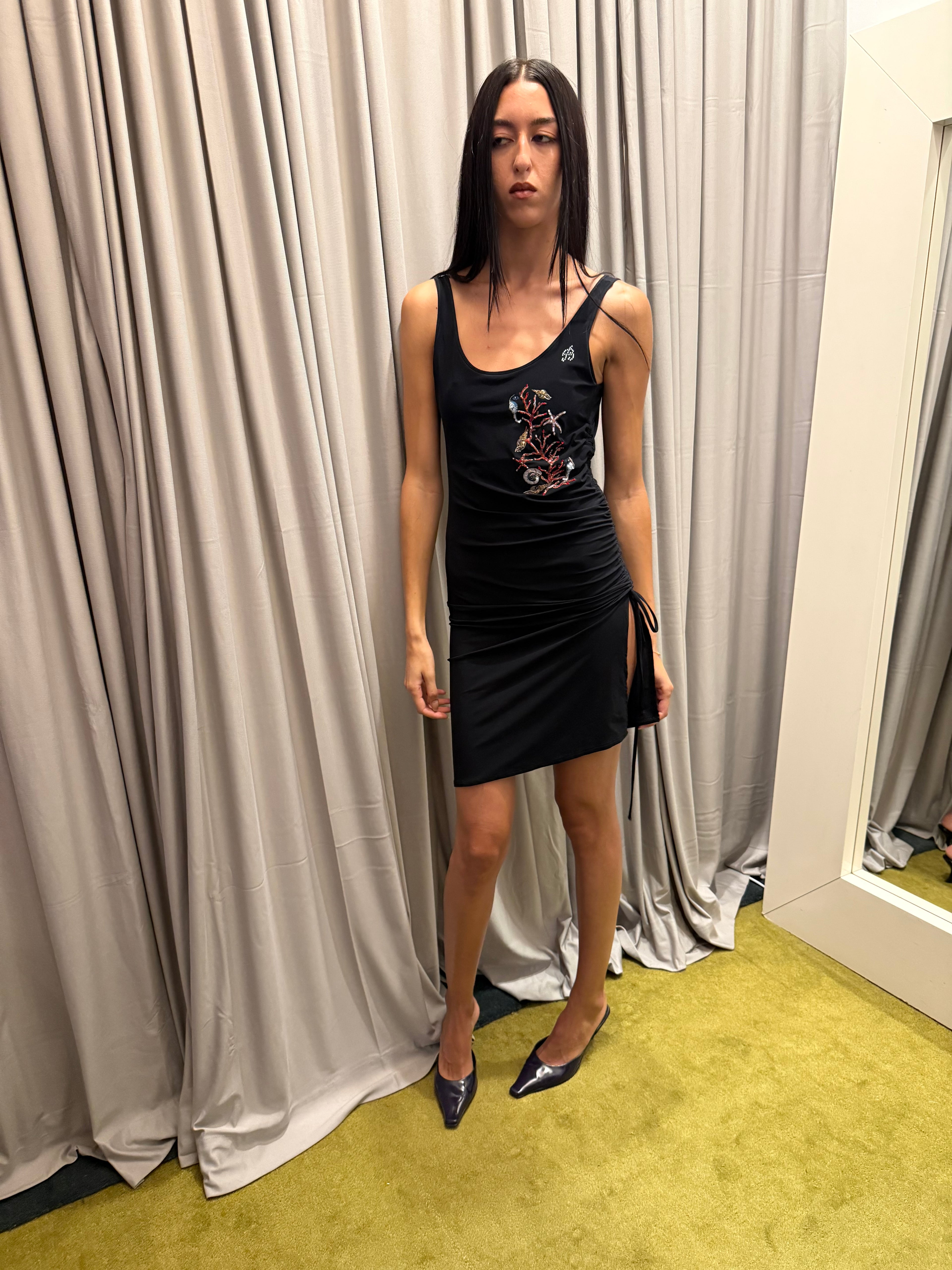 Blumarine Beachwear Coral Dress