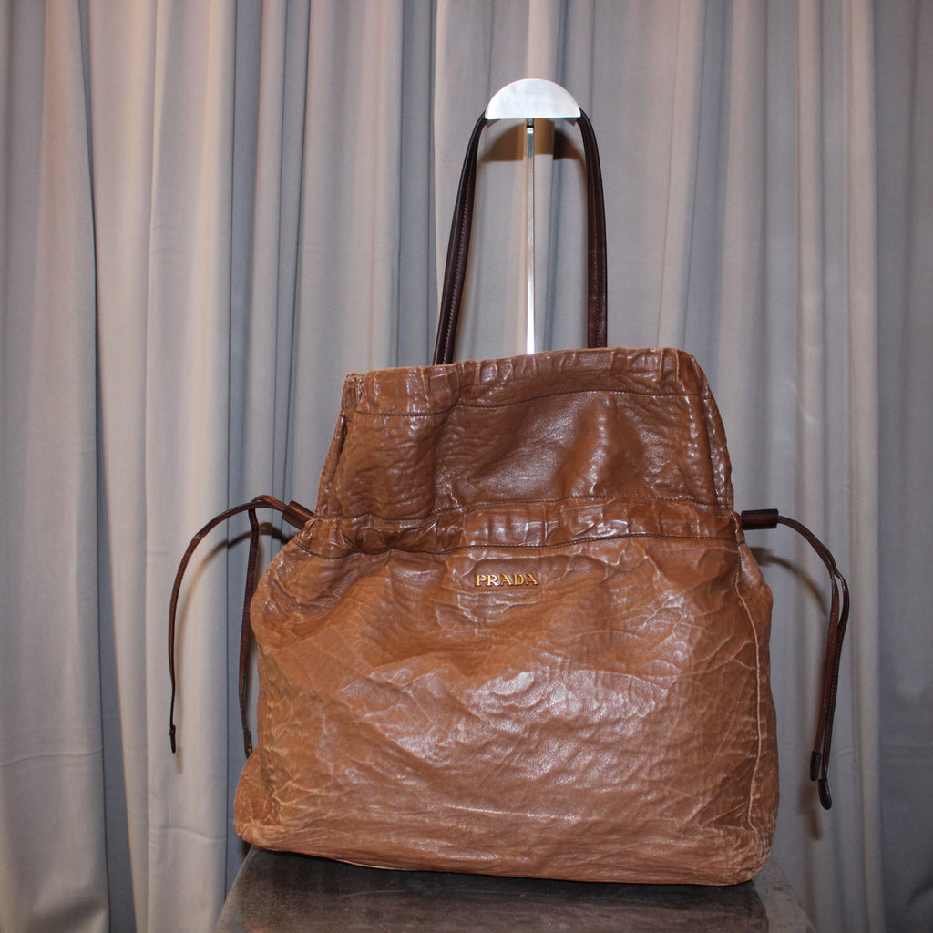 Prada SS2009 Nappa Antiquated Leather Tote