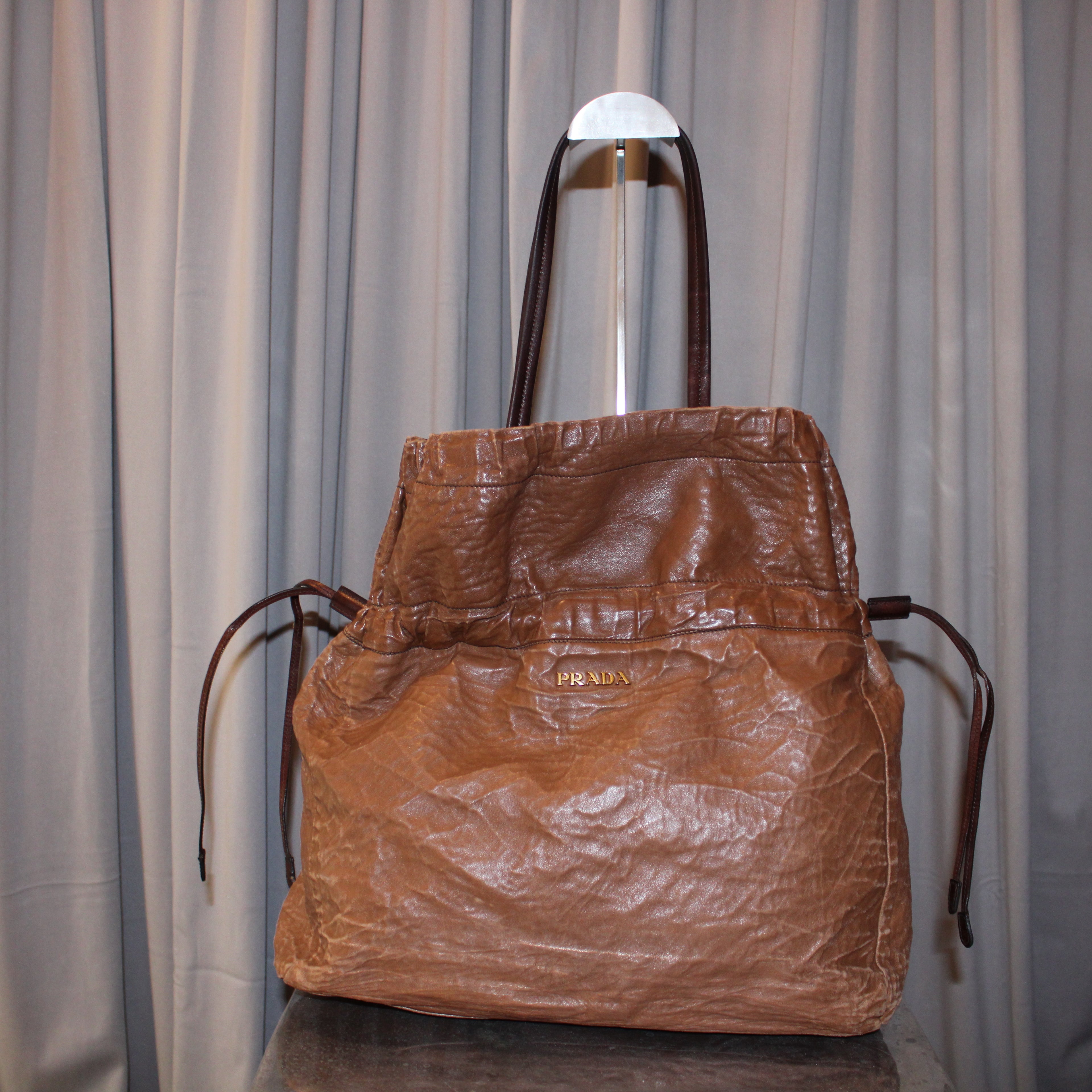 Prada SS2009 Nappa Antiquated Leather Tote
