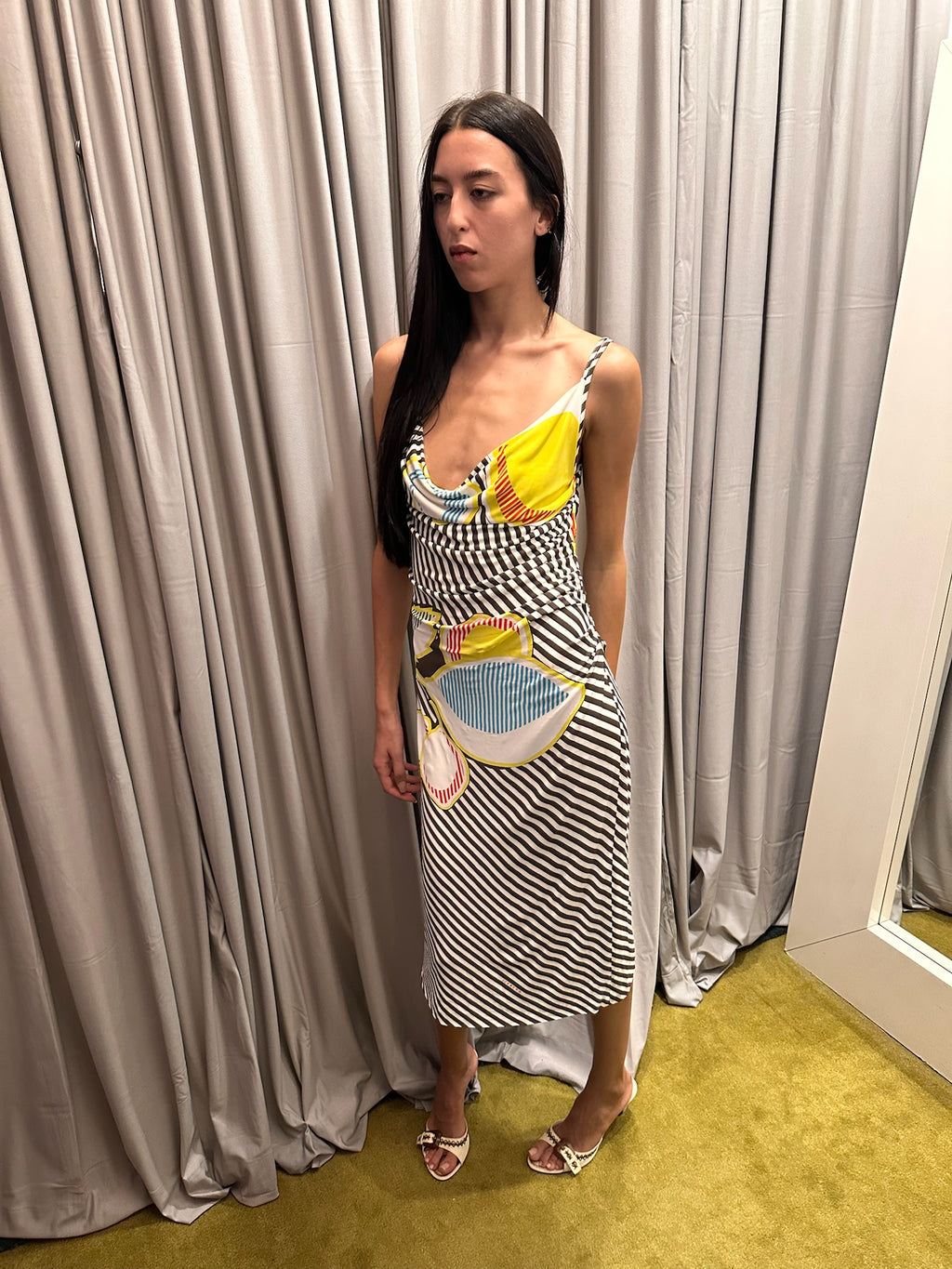 Iceberg Printed Striped Dress