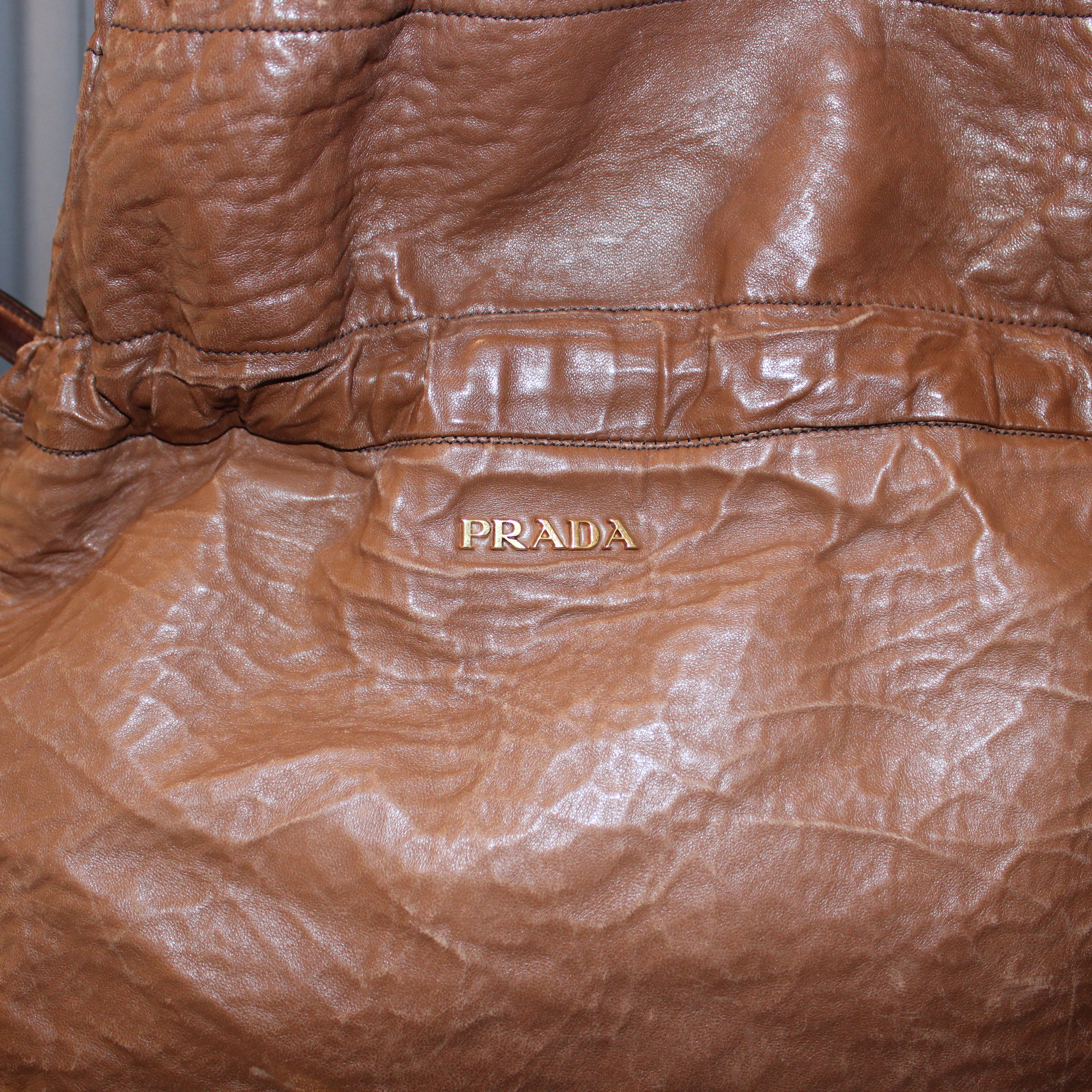 Prada SS2009 Nappa Antiquated Leather Tote