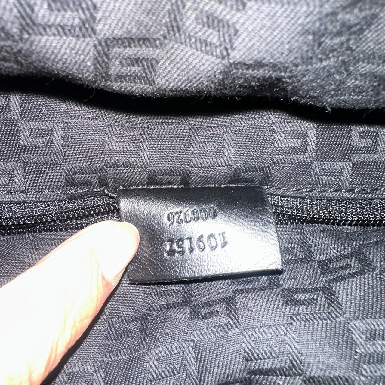 Vintage Gucci Black Leather Ruched Bag