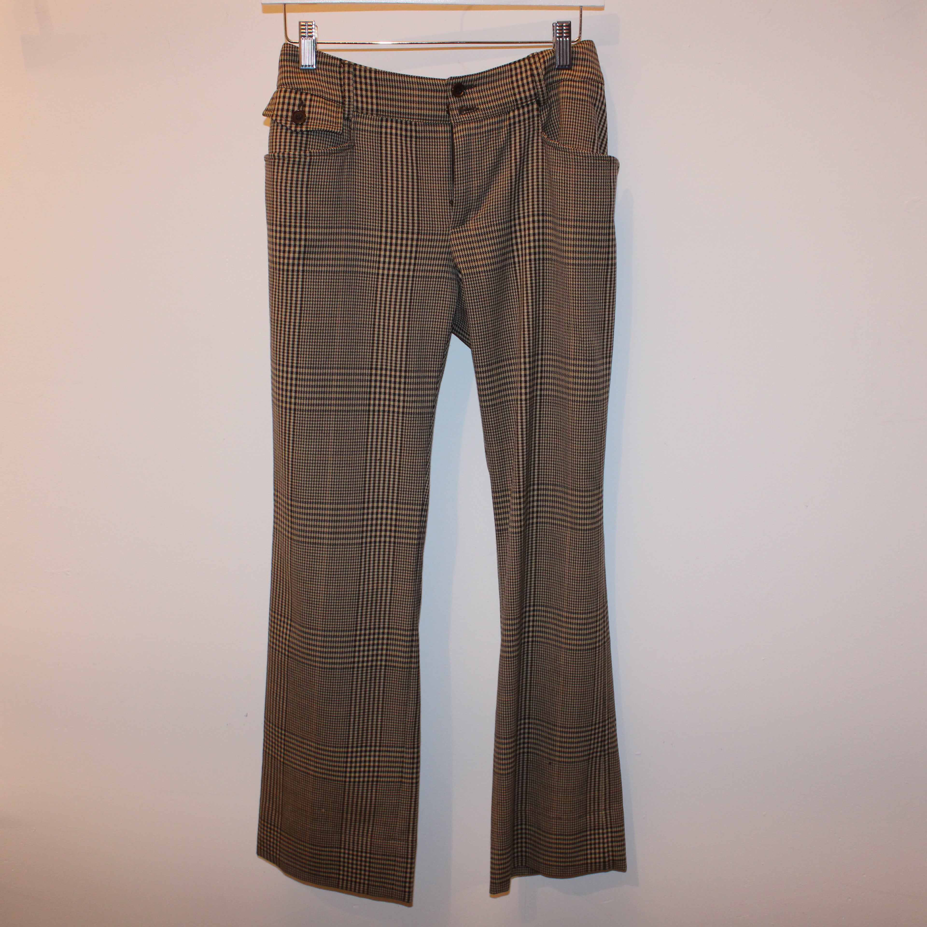 90's Dolce and Gabbana Wool Plaid Pants