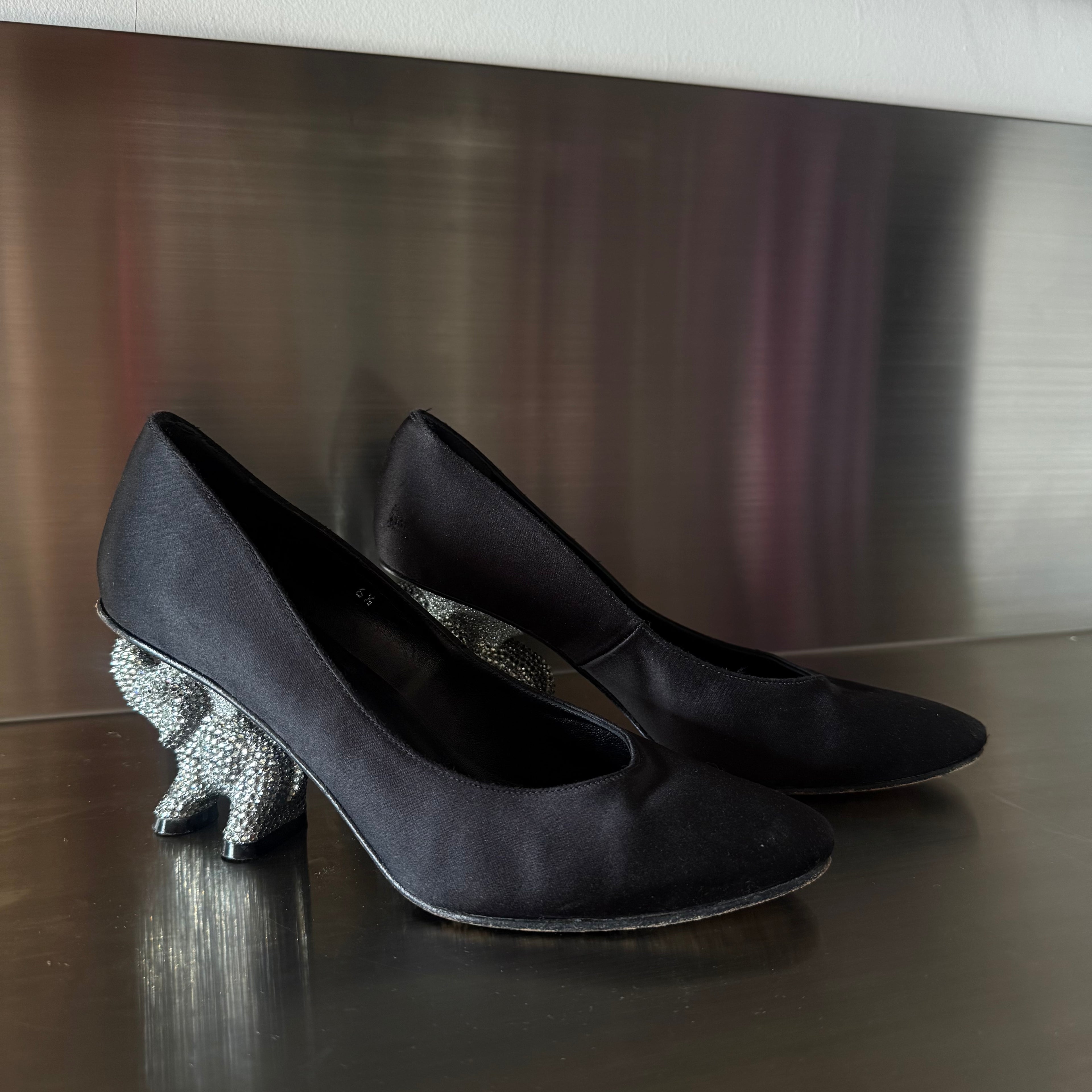 Ramon Tenza Rhinestone Elephant Heel