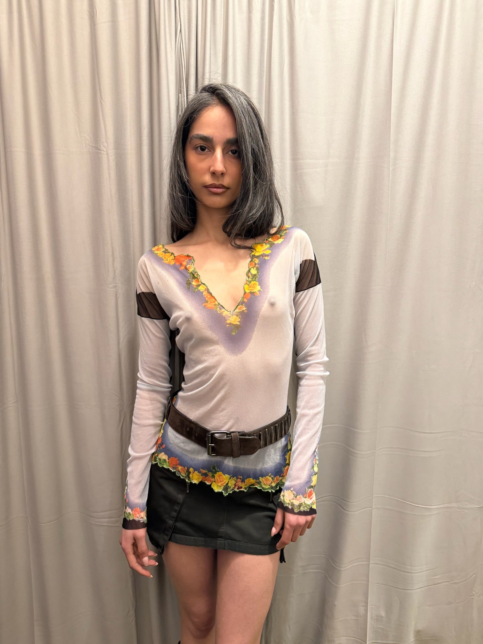 Vintage Jean Paul Gaultier Mesh Top Circa Early 00's