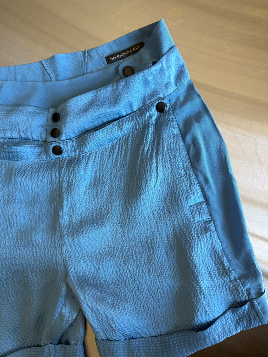 Vintage Nicholas Ghesquiere Era Balenciaga Silk Shorts