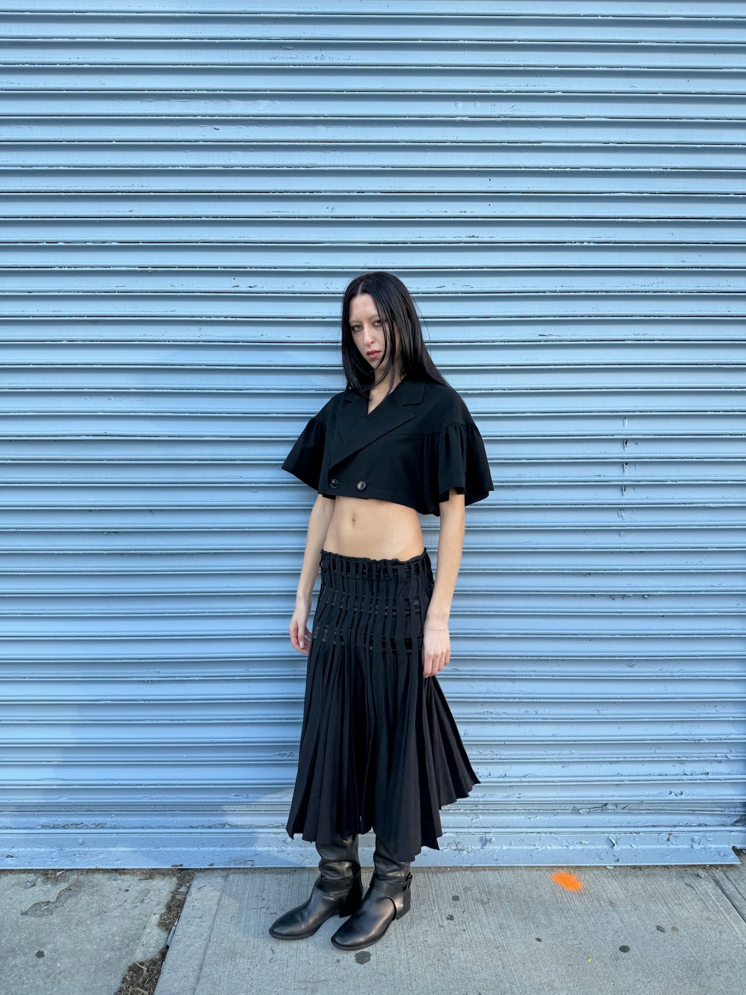 YSL by Tom Ford 2001 Silk Runway Skirt