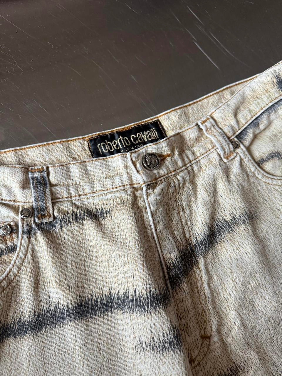 Roberto Cavalli Animal Print Pants